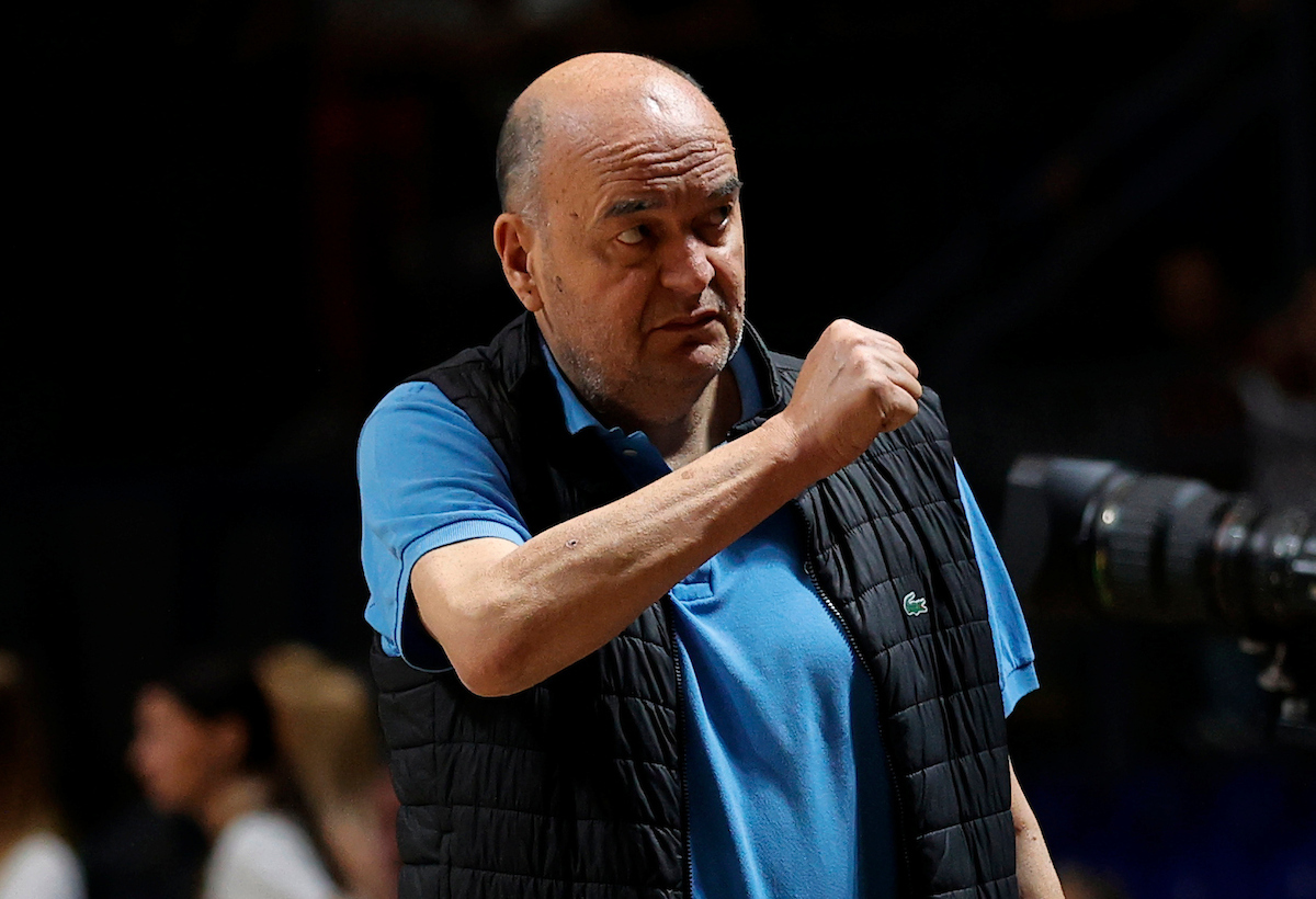 Dusko Vujosevic Partizan -  Crvena Zvezda ABA Liga Beograd, Srbija 1.6.2022.