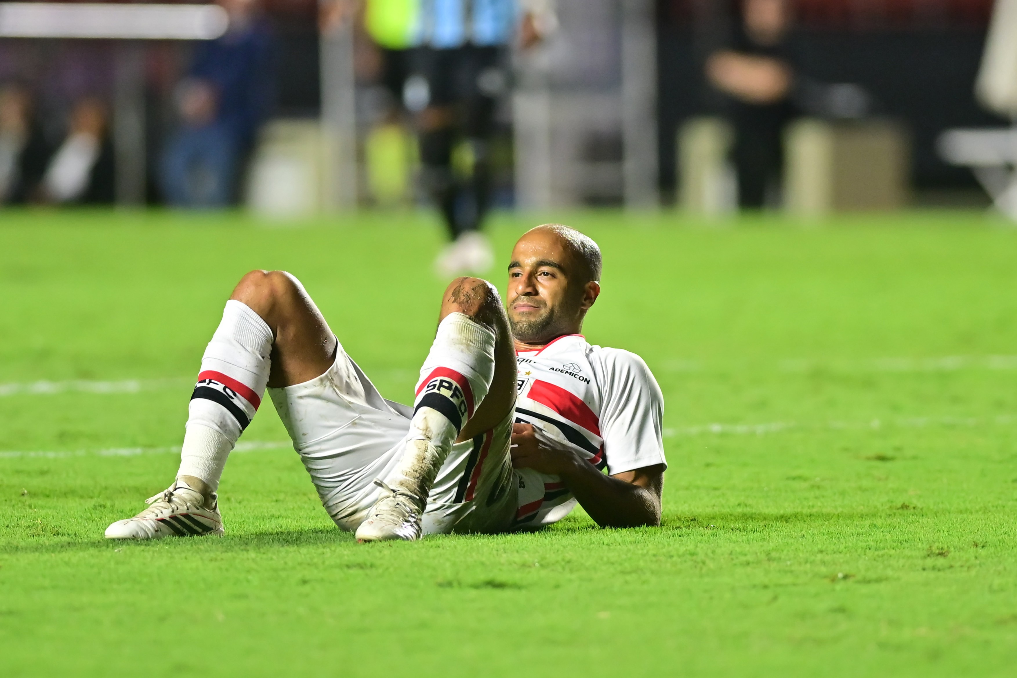 Lucas Moura during the match between SAO PAULO X GREMIO