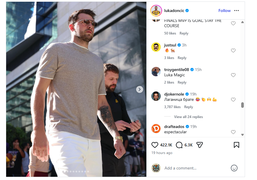 Komentar Novaka Đokovića