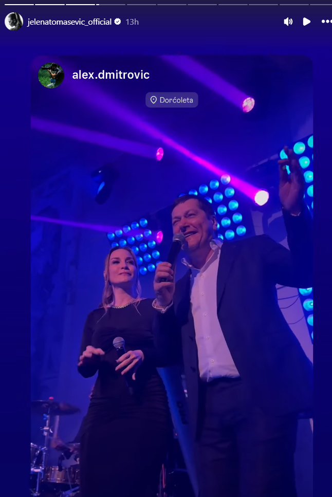 Printskrin Instagram/jelenatomasevic_official