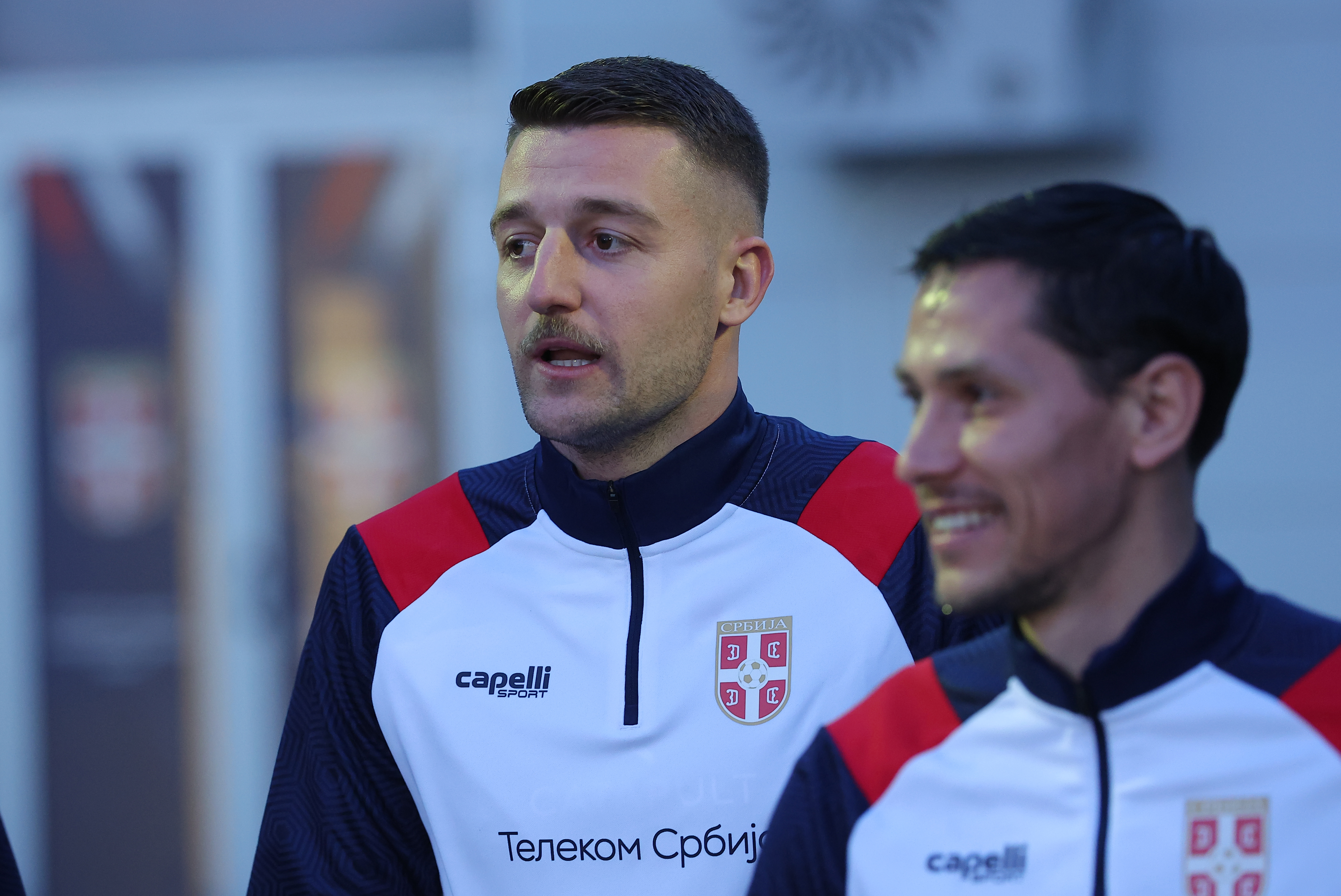 Stara Pazova, Serbia. March 23nd 2026. Serbia national football team training session on March 23. 2026. in Stara Pazova, Serbia.(photo by Pedja Milosavljevic/STARSPORT ©)