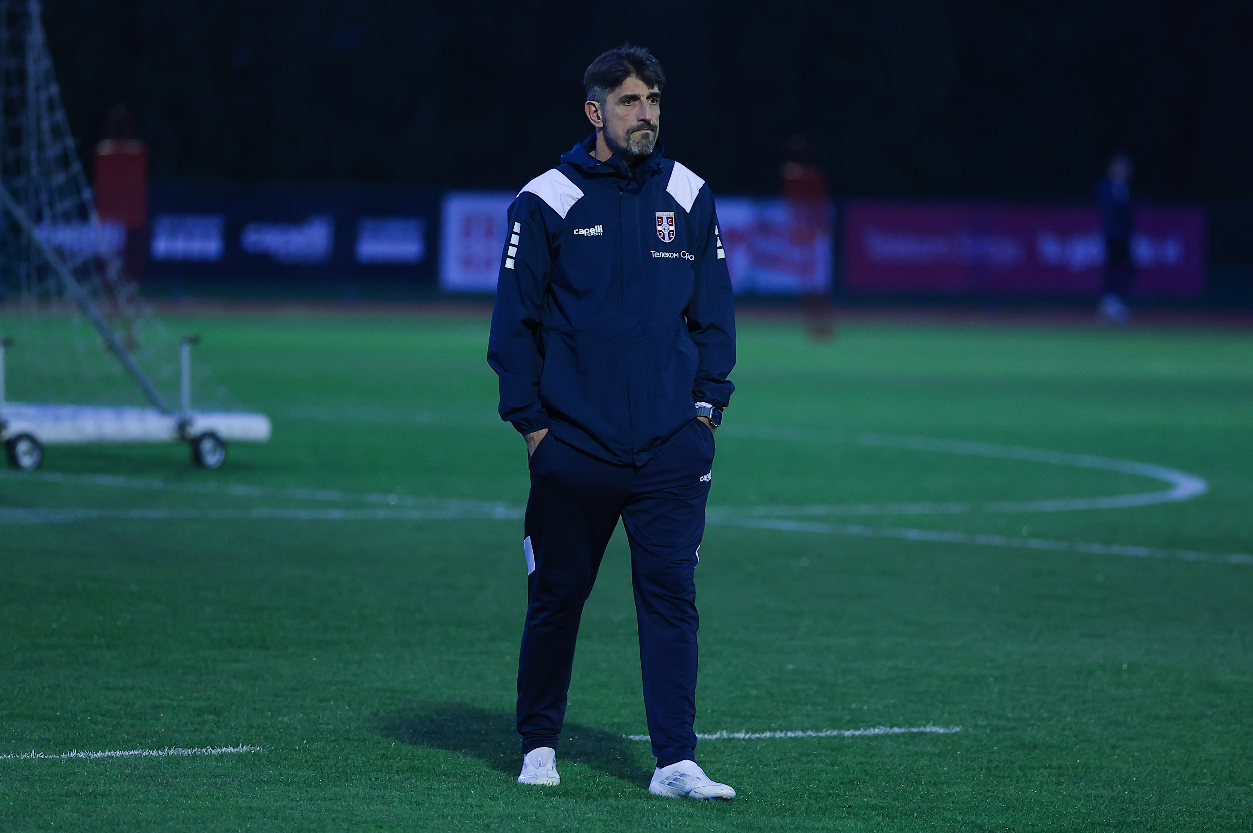 Stara Pazova, Serbia. March 23nd 2026. Serbia national football team training session on March 23. 2026. in Stara Pazova, Serbia.(photo by Pedja Milosavljevic/STARSPORT ©)