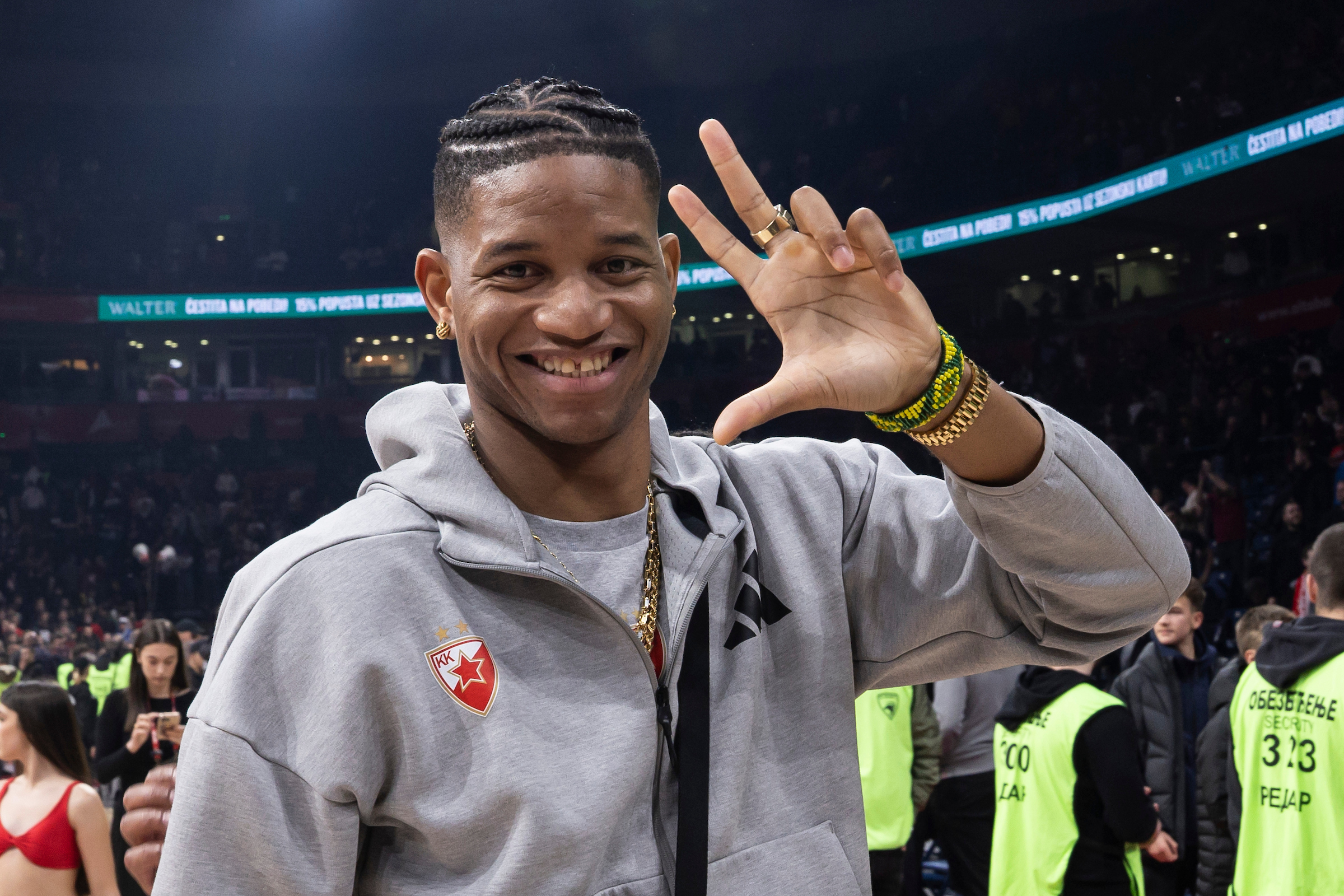 Hasijel Rivero na meču Crvena zvezda - Virtus u Evroligi