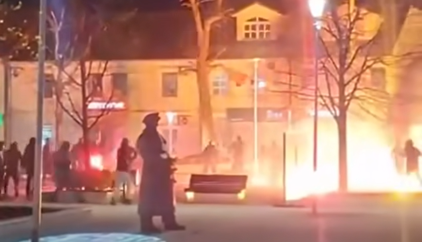 Tuča navijača Sutjeske i Partizana