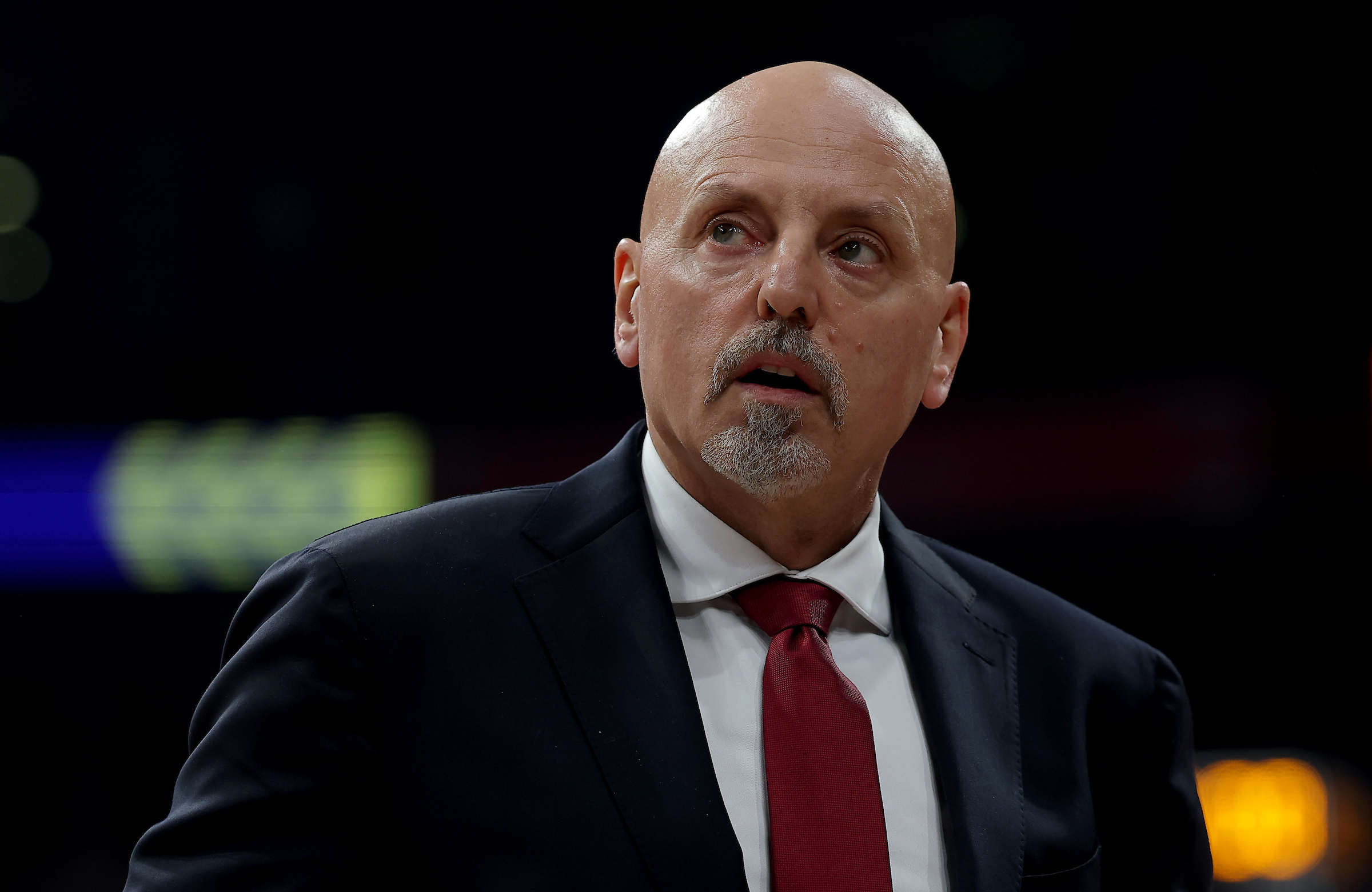 Head Coach of Crvena Zvezda Sasa Obradovic during ABA League derby basketball match