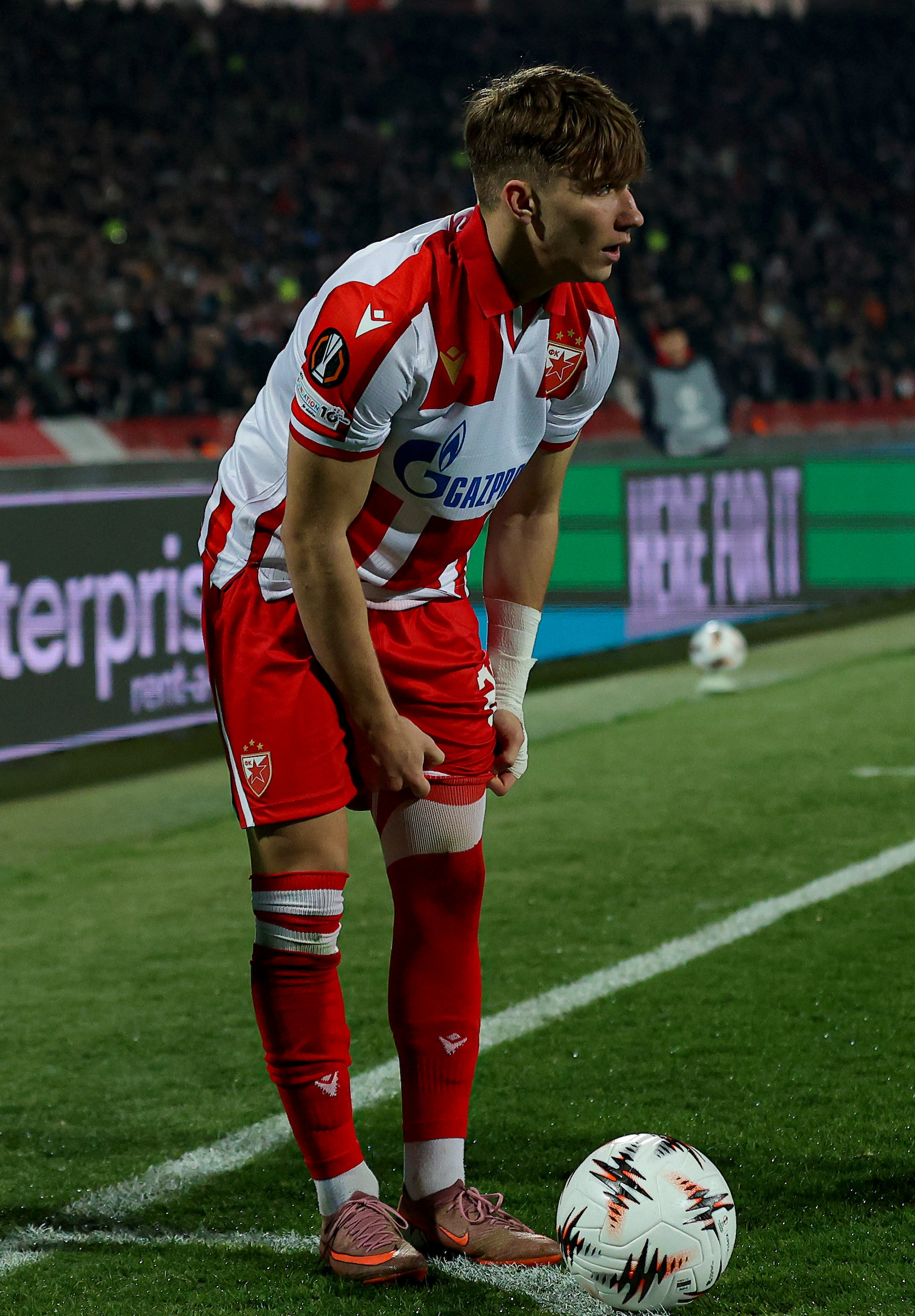 Vasilije Kostov na utakmici Crvena zvezda - Lil