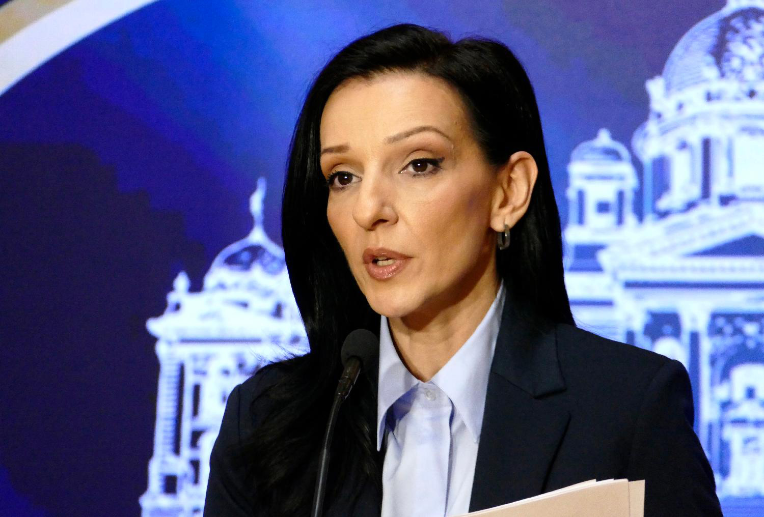 Mesto: BeogradDatum: Fri Mar 27 13:13:10 CET 2026Dogadjaj: POLITIKA - Konferencija za novinare poslanice Stranke slobode i pravde Marinike TepićFotoreporter: Ognjen StevanovićLičnosti: Marinika TepićIzvor: FoNet