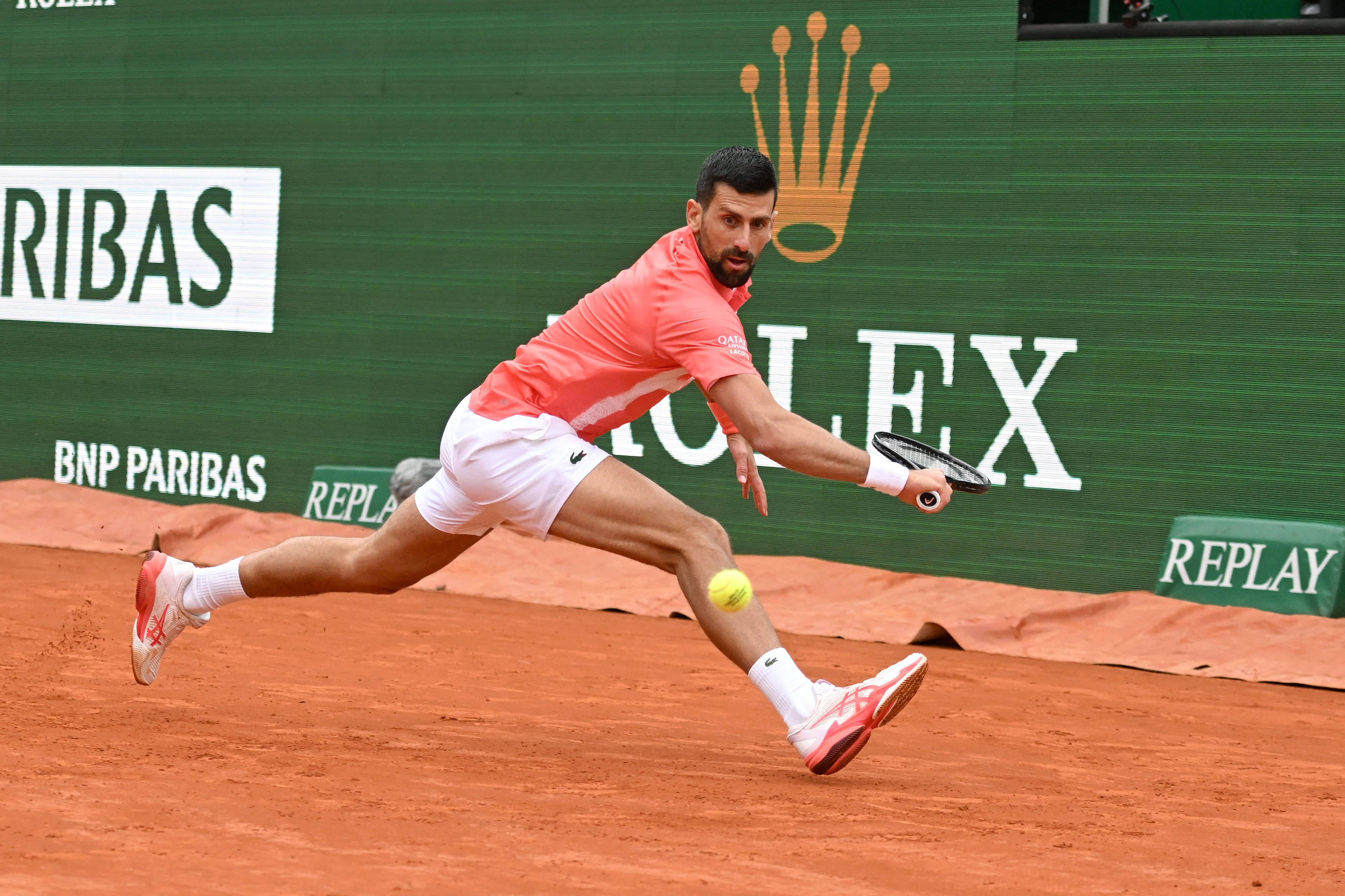 NOVAK DJOKOVIC, Serbia, Monte Carlo Rolex Masters 2025, azione, action