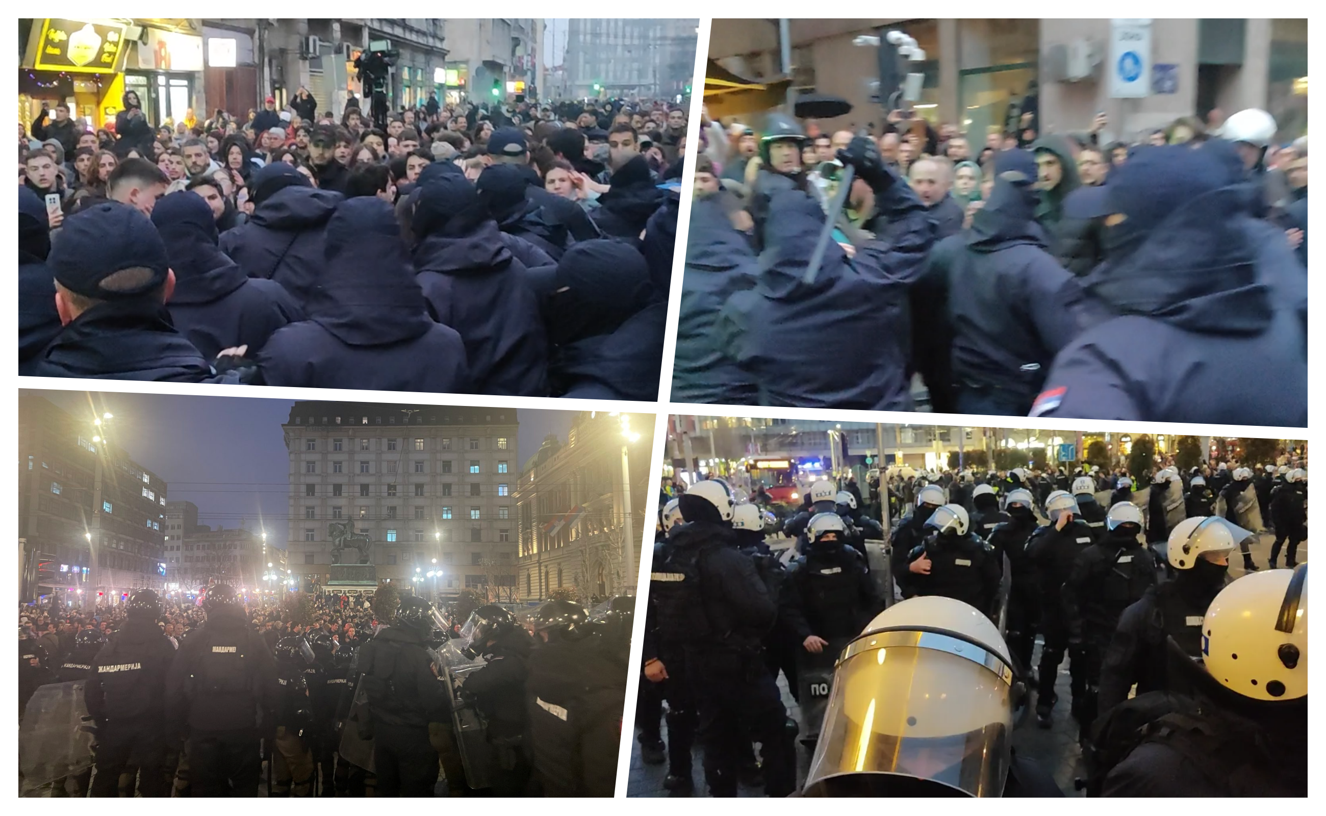 Rektorat uča, policija kombo