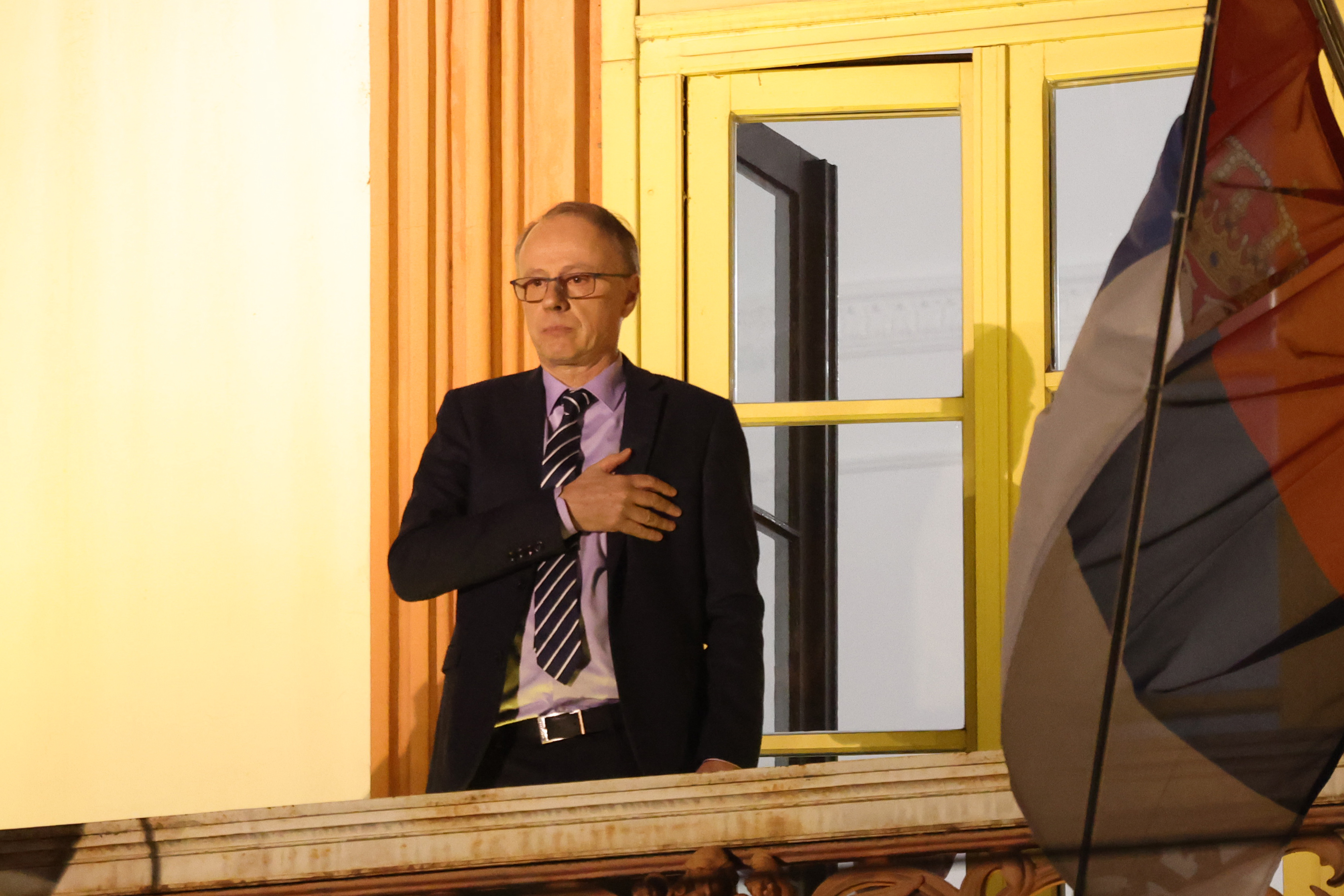 Rektorat protest, rektor Vladan Đokić