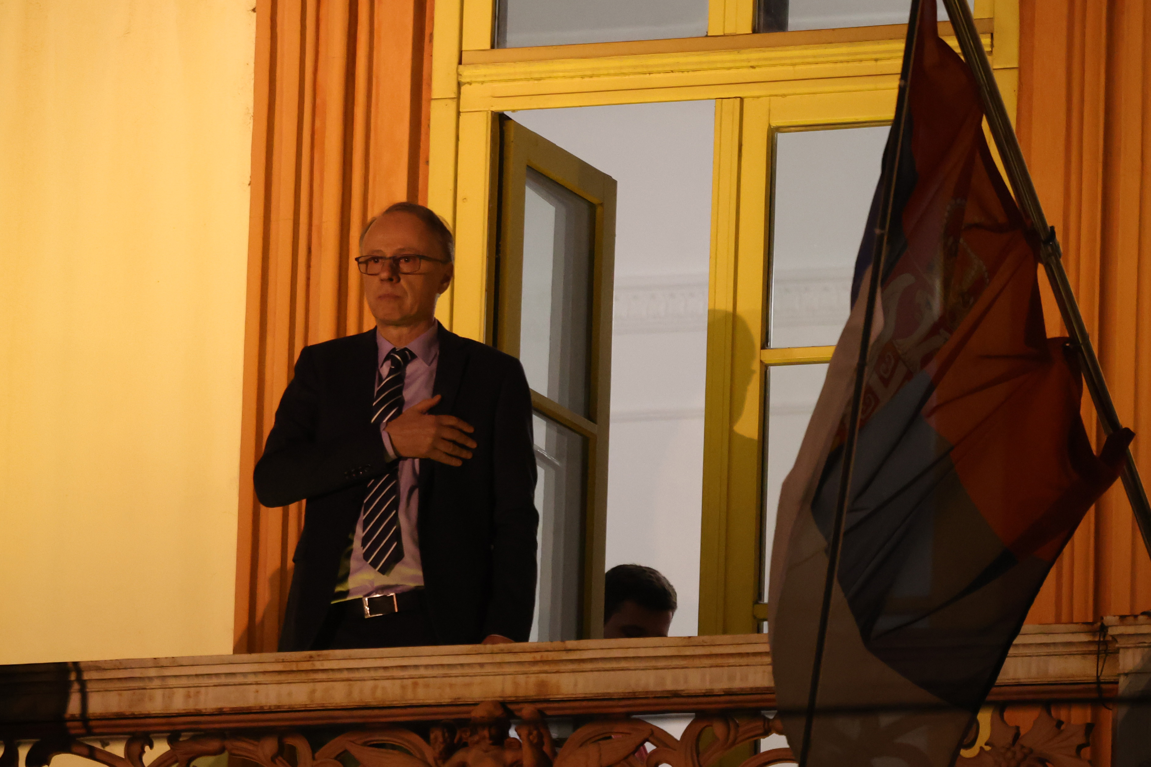 Rektorat protest, rektor Vladan Đokić