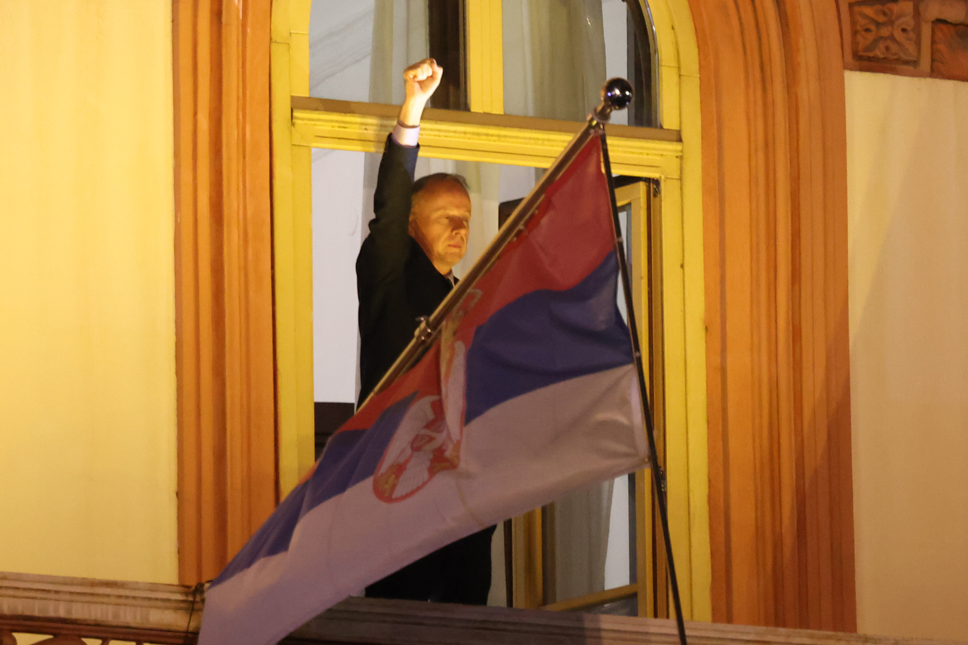 Rektorat protest, rektor Vladan Đokić