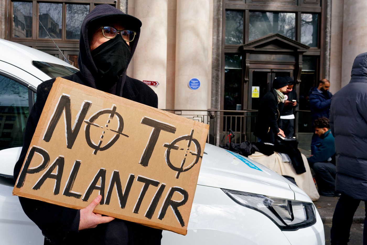 Protest protiv kompanije Palantir