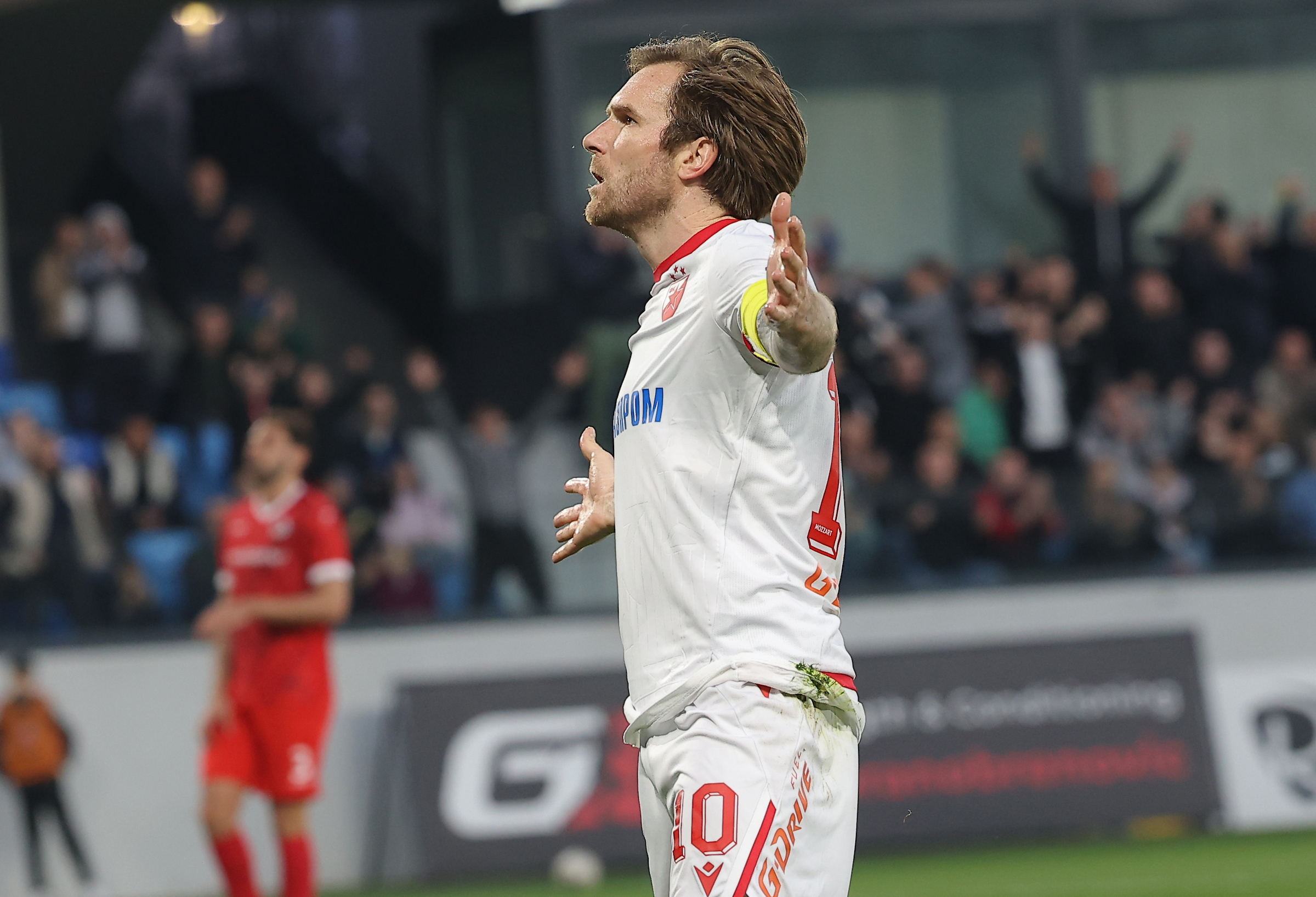 Loznica, Serbia. March 15th 2026. Crvena Zvezda's Aleksandar Katai during Serbian Superleague football match between IMT and Crvena Zvezda (Red Star) on March 15. 2026. in Loznica, Serbia.(photo by Pedja Milosavljevic/STARSPORT ©)