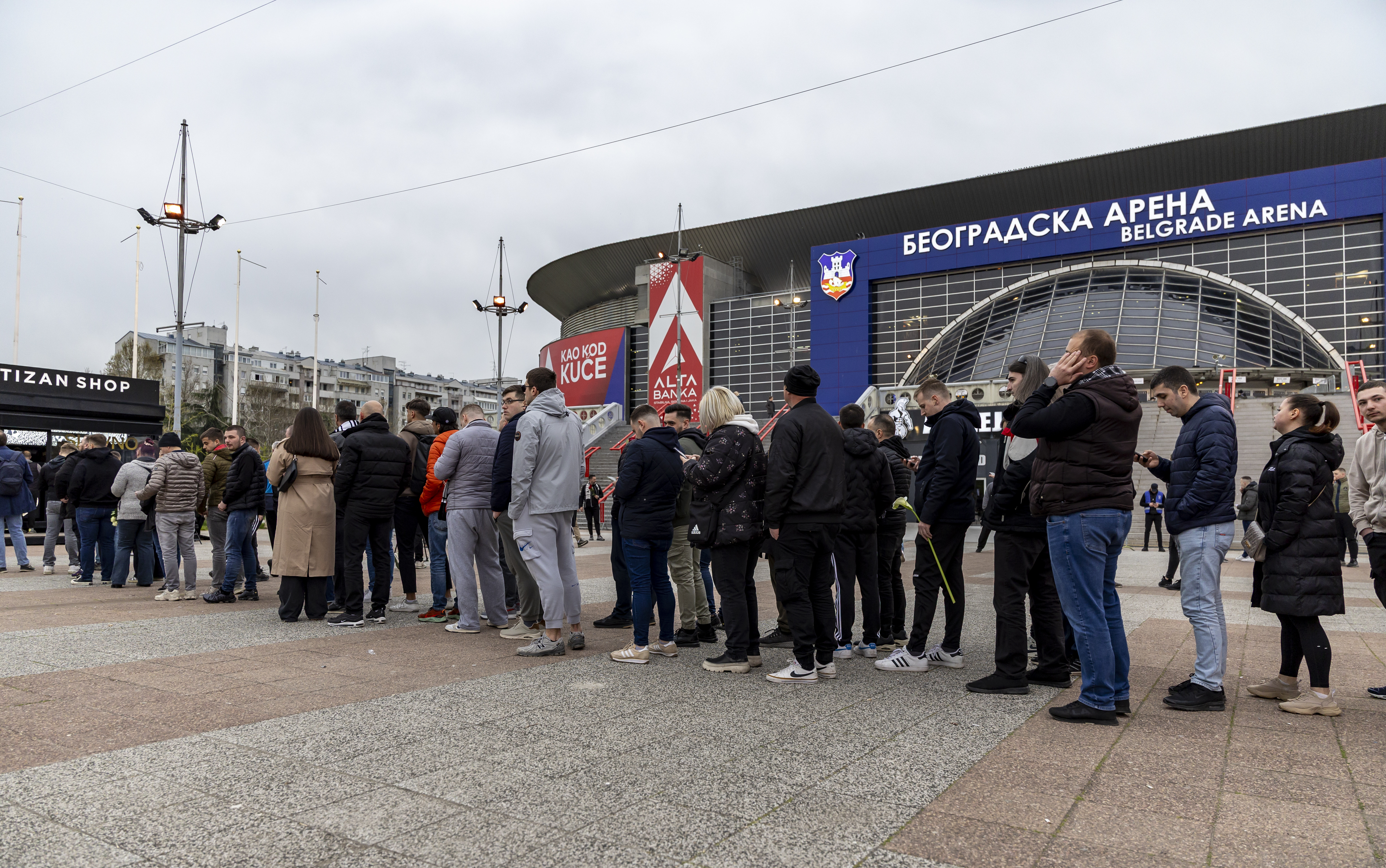 Partizan Belgrade and Zalgiris Kaunas at Belgrade Arena on April 10, 2026