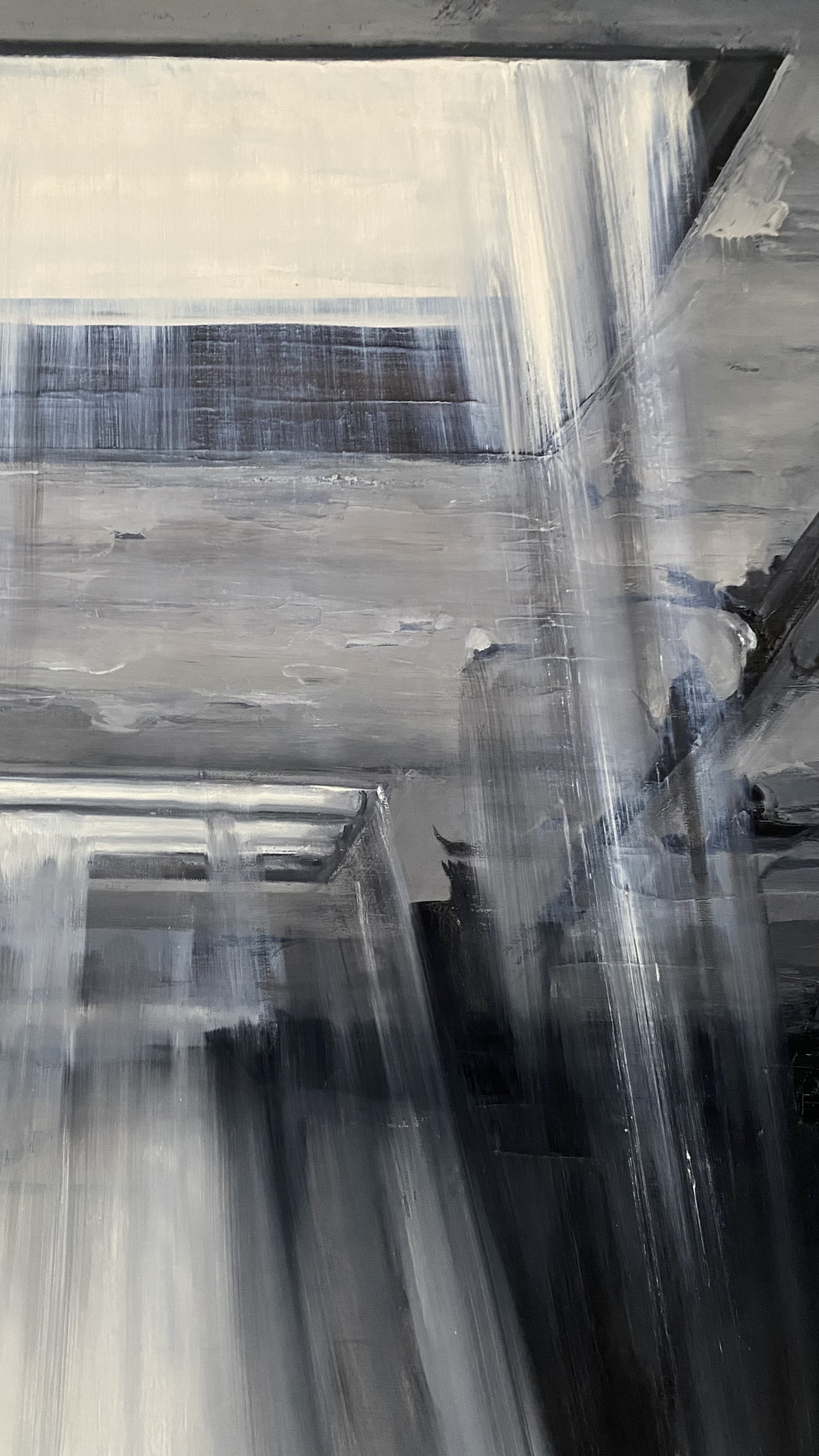 „Stanje stvari“, ulje na platnu, poliptih, 2024–2026 (detalj) Biljana Đurđević