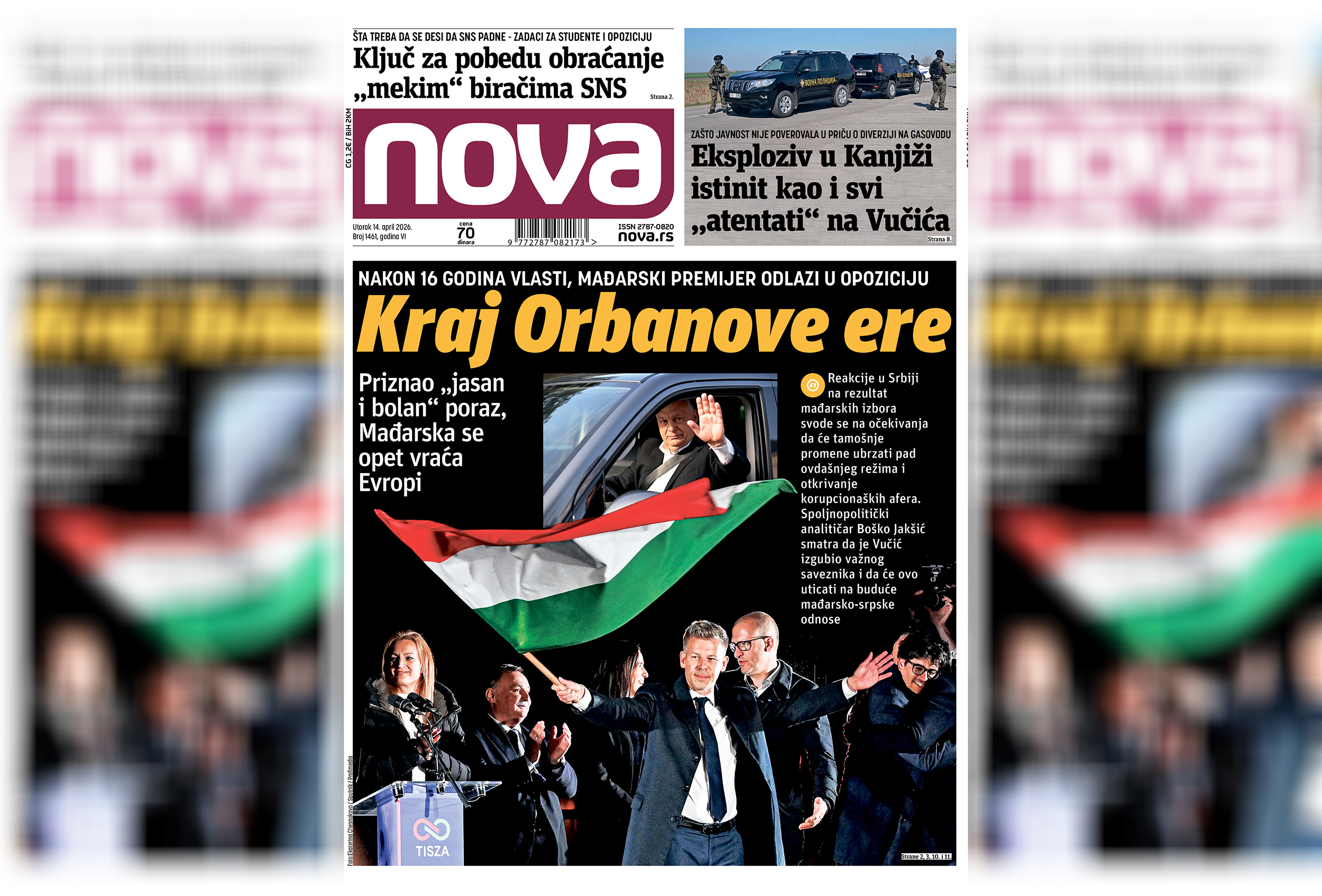 naslovna nova za 14 april 2026 kraj orbanove ere