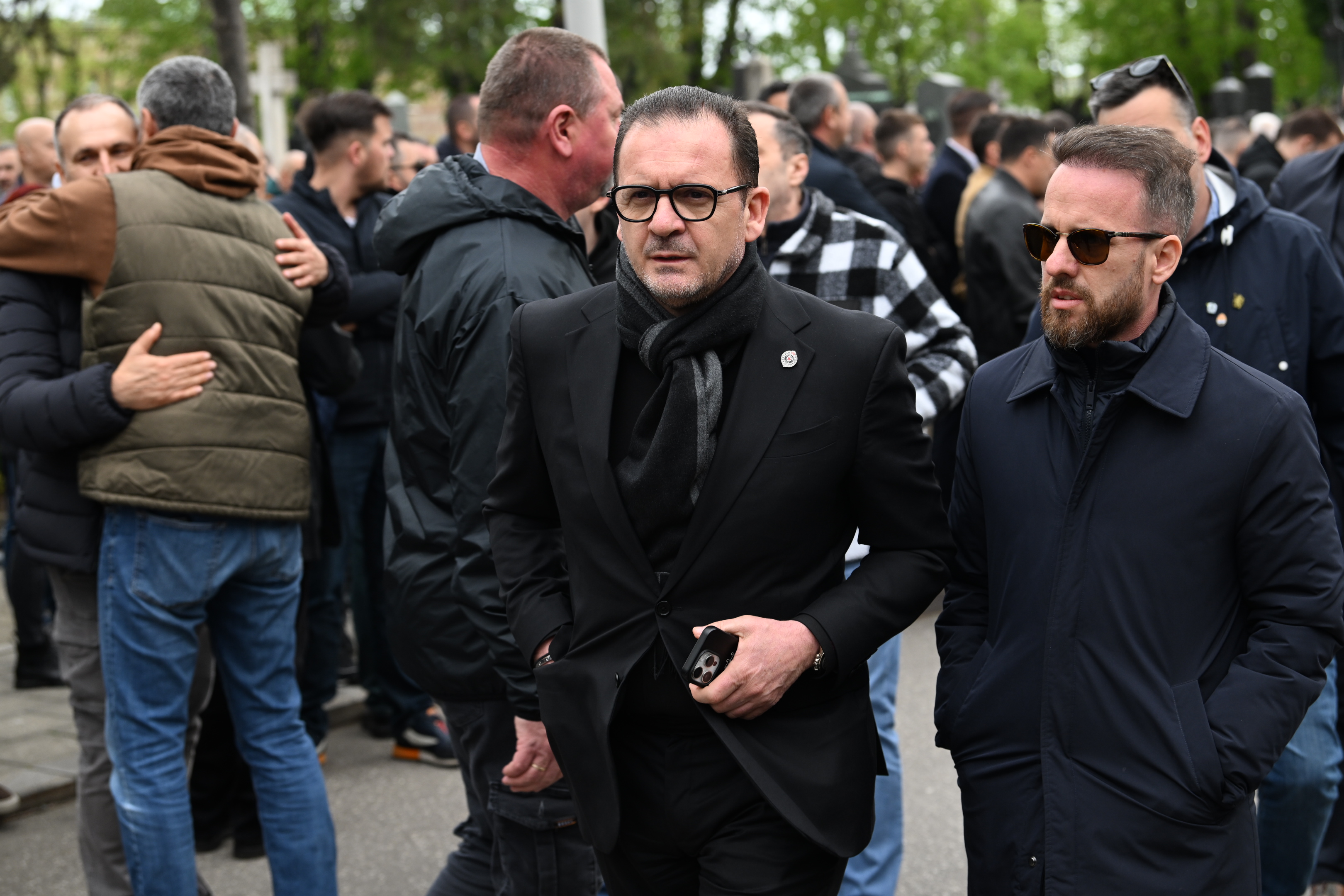 Beograd, 14.4.2026. Novo groblje, opelo i sahrana, Dule Vujošević, Duško Vujošević