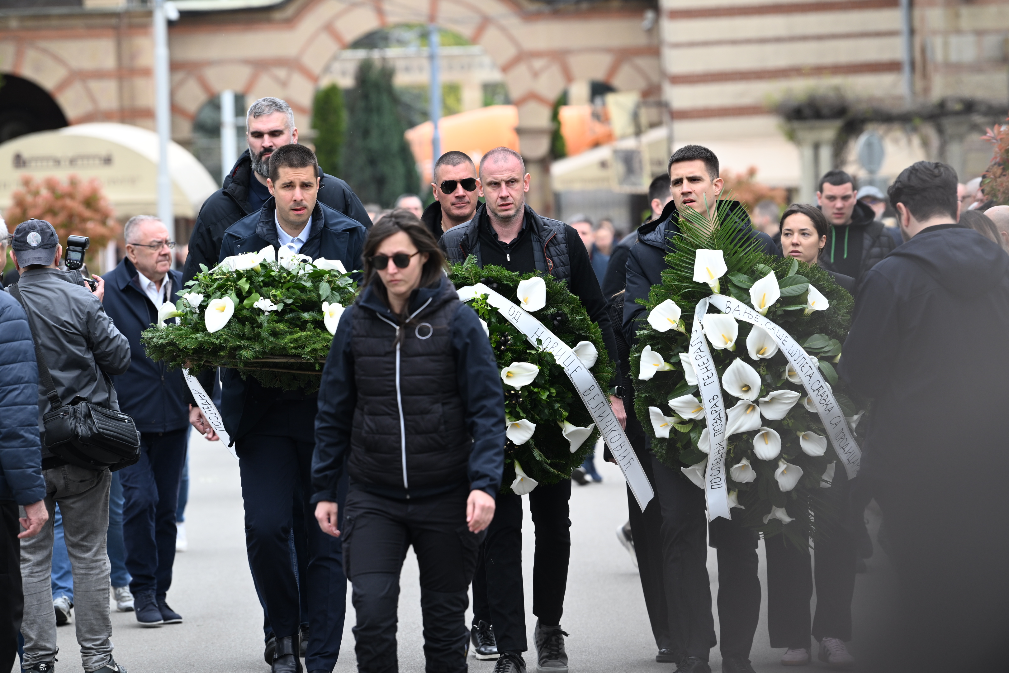 Beograd, 14.4.2026. Novo groblje, opelo i sahrana, Dule Vujošević, Duško Vujošević