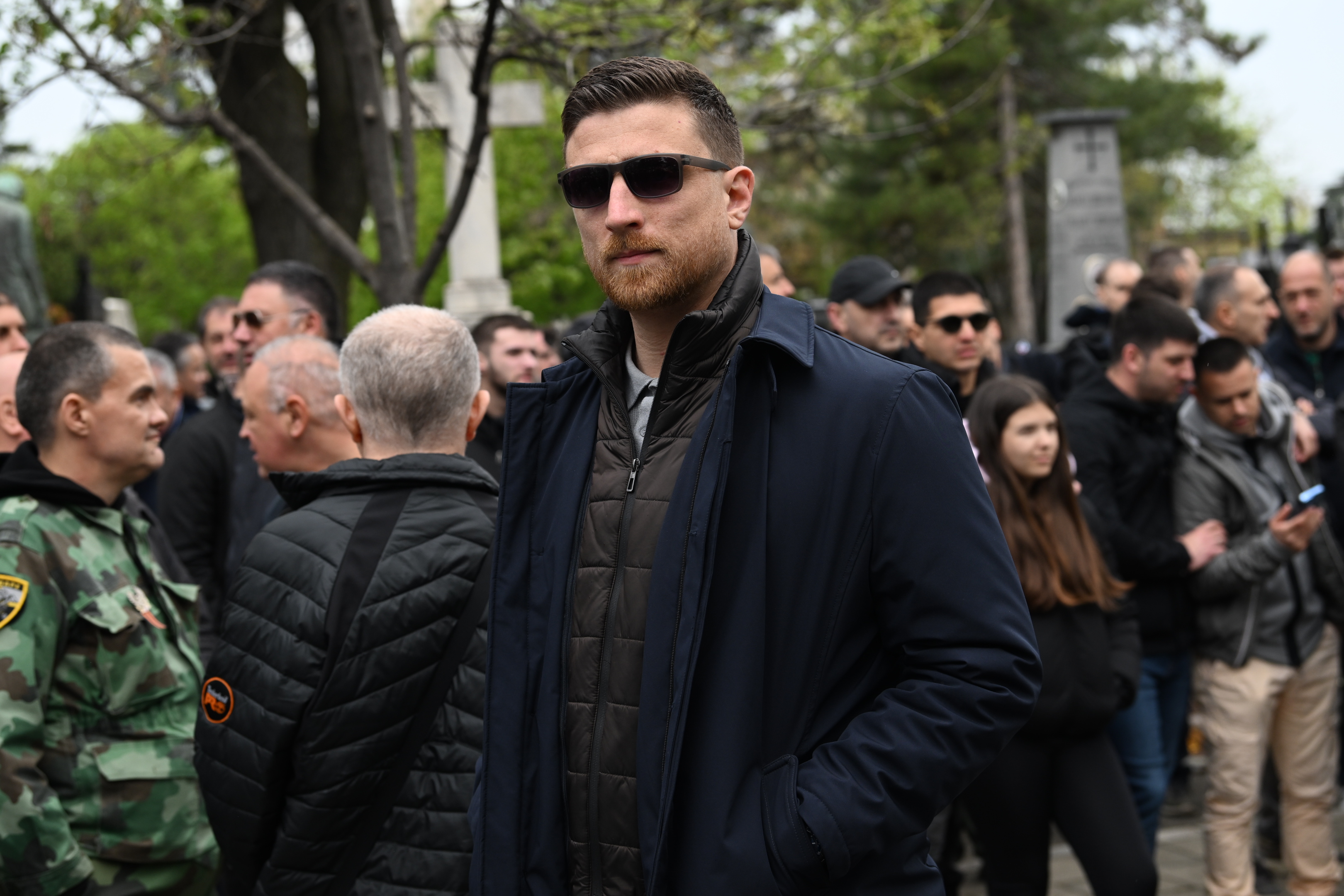 Beograd, 14.4.2026. Novo groblje, opelo i sahrana, Dule Vujošević, Duško Vujošević