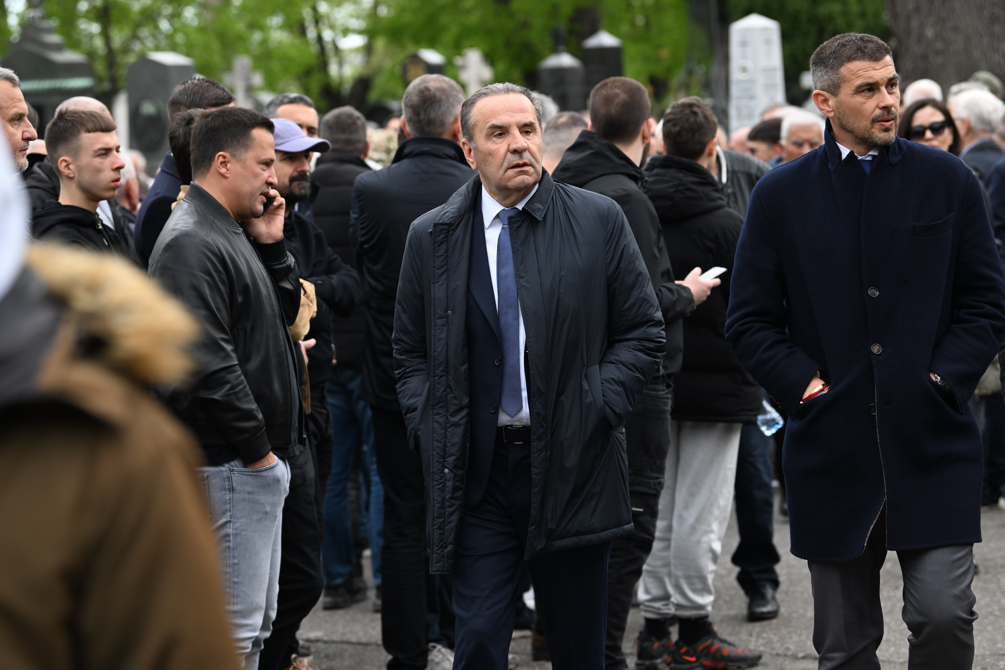 Beograd, 14.4.2026. Novo groblje, opelo i sahrana, Dule Vujošević, Duško Vujošević