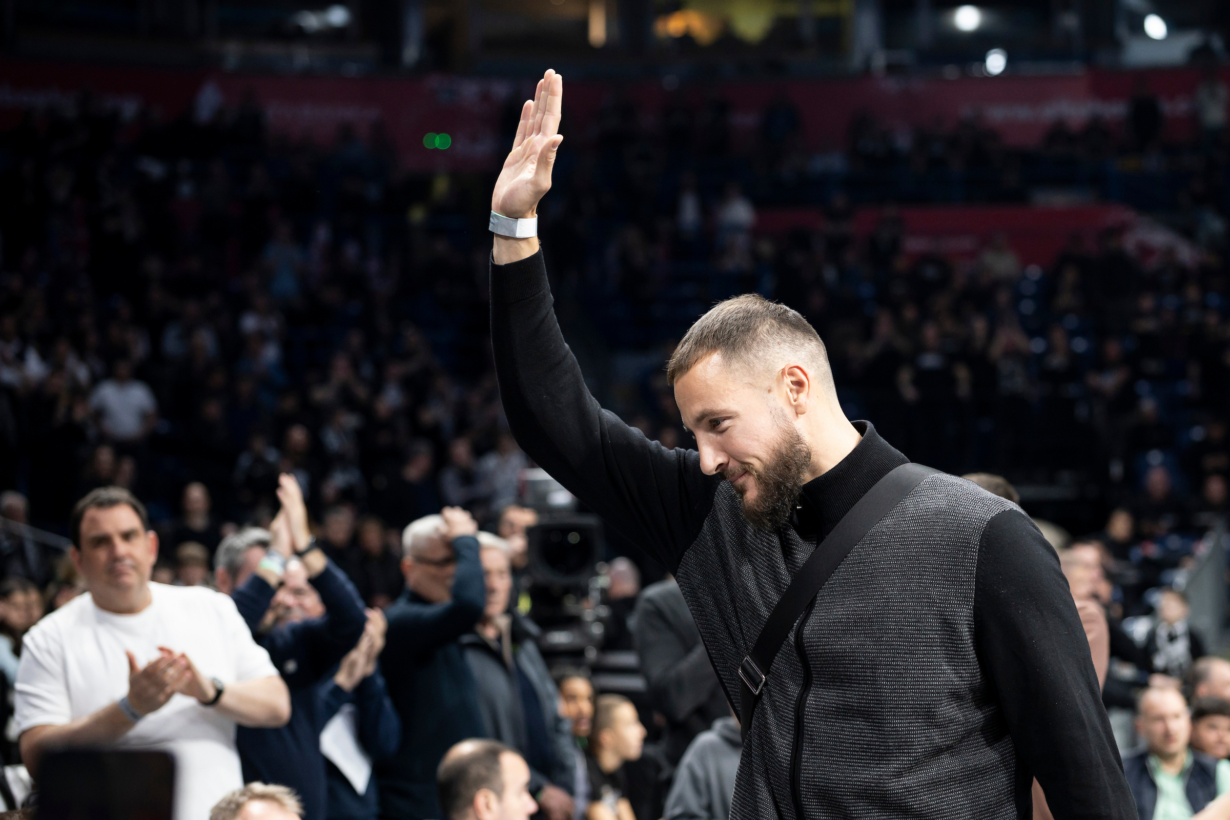 Joffrey Lauvergne during the 2025/2026 Euroleague Round 33 match between Partizan Belgrade and LDLC Asvel Villeurbanne at Belgrade Arena