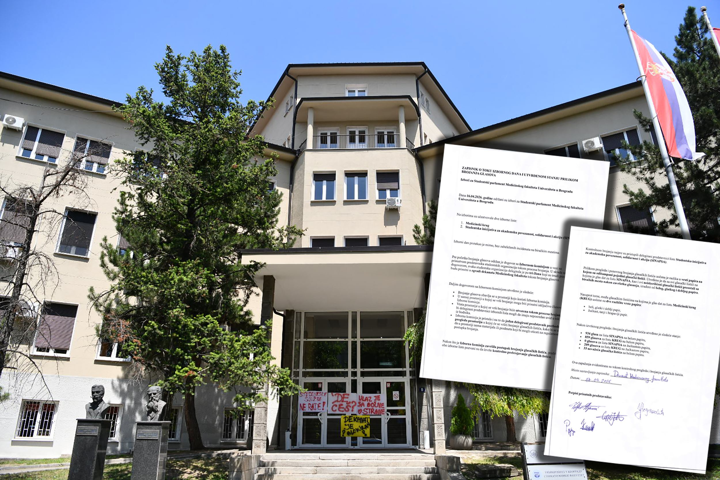 kaver: Medicinski fakultet i ovaj zapisnik kombo
