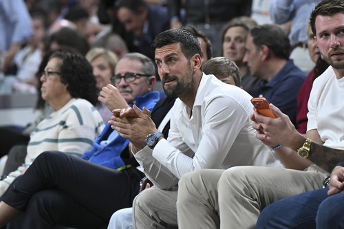 Novak Djokovic during the EuroLeague match between