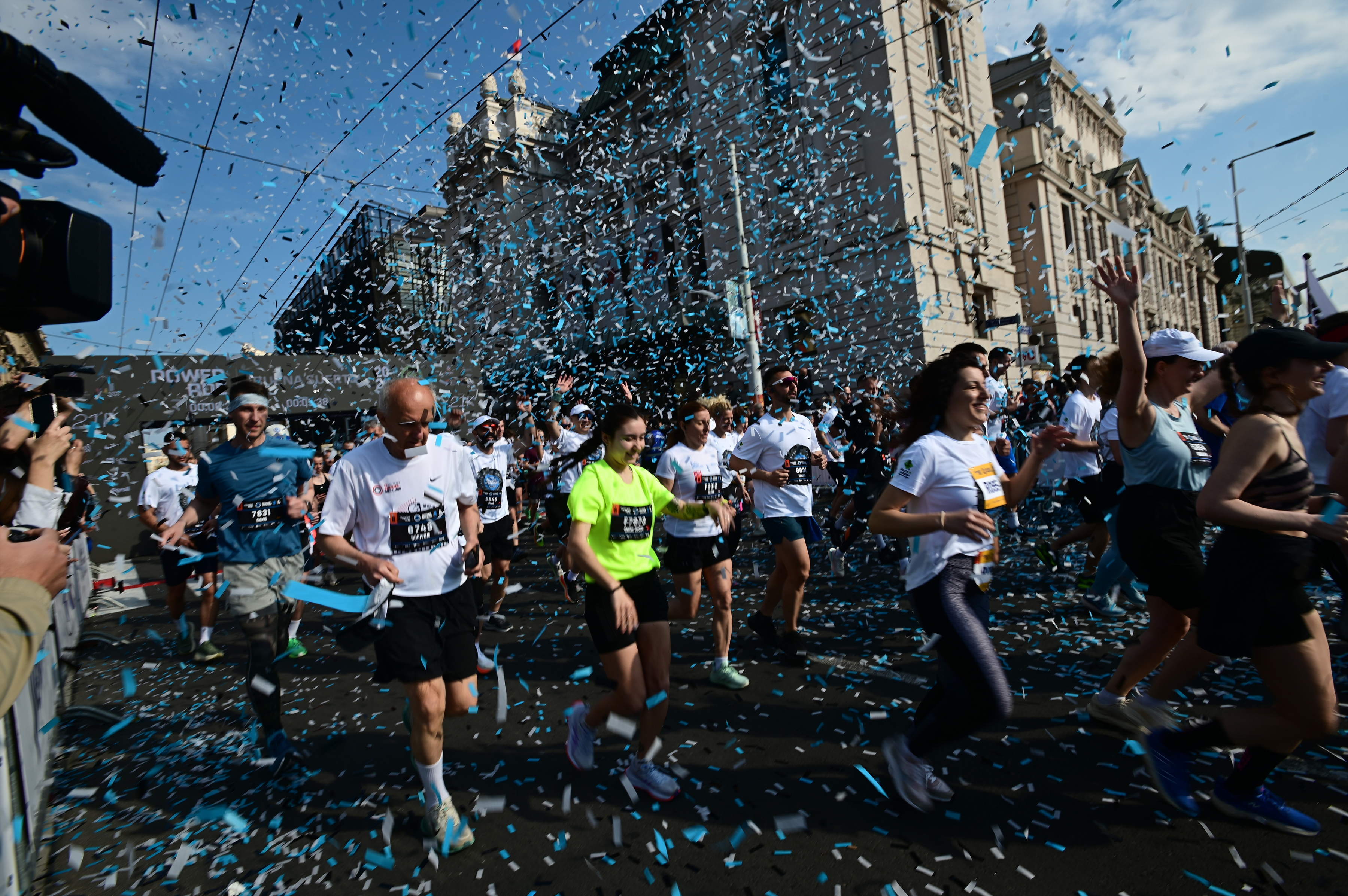 18, april 2026, Beograd - Polumaratonskom trkom na 21 kilometar, tacno u devet sati, poceo je 39. Powerade Beogradski maraton, koji ce prvi put u istoriji biti dvodnevni trkacki dogadjaj. Photo: Dusan Milenkovic/ATAImages