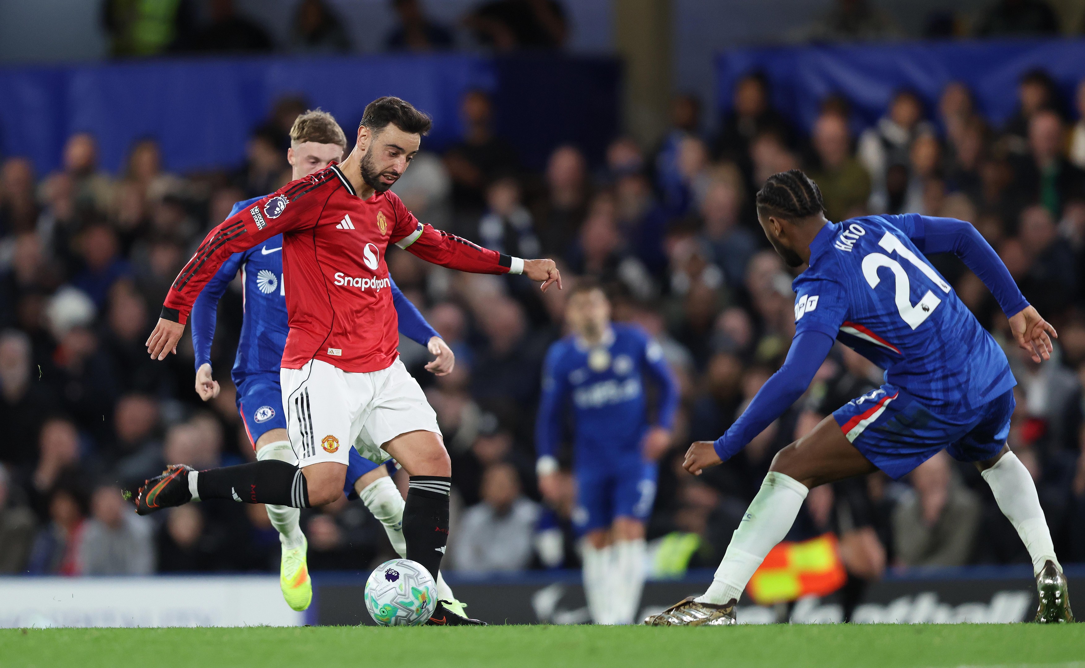 LONDON, ENGLAND, APRIL 18: Bruno Fernandes