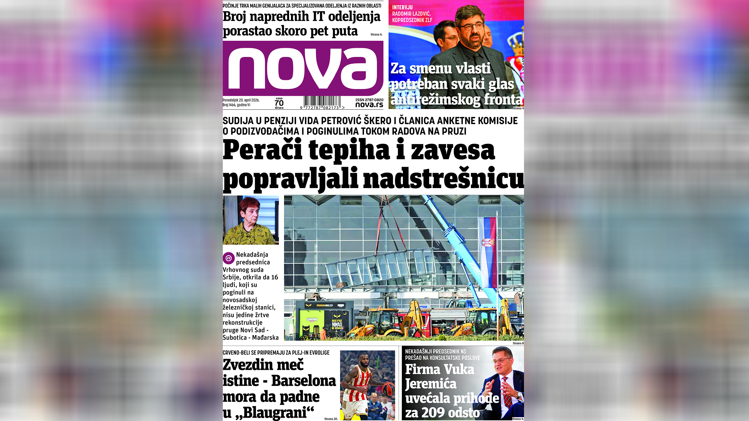 NASLOVNA Novine Nova 20.04.2026.