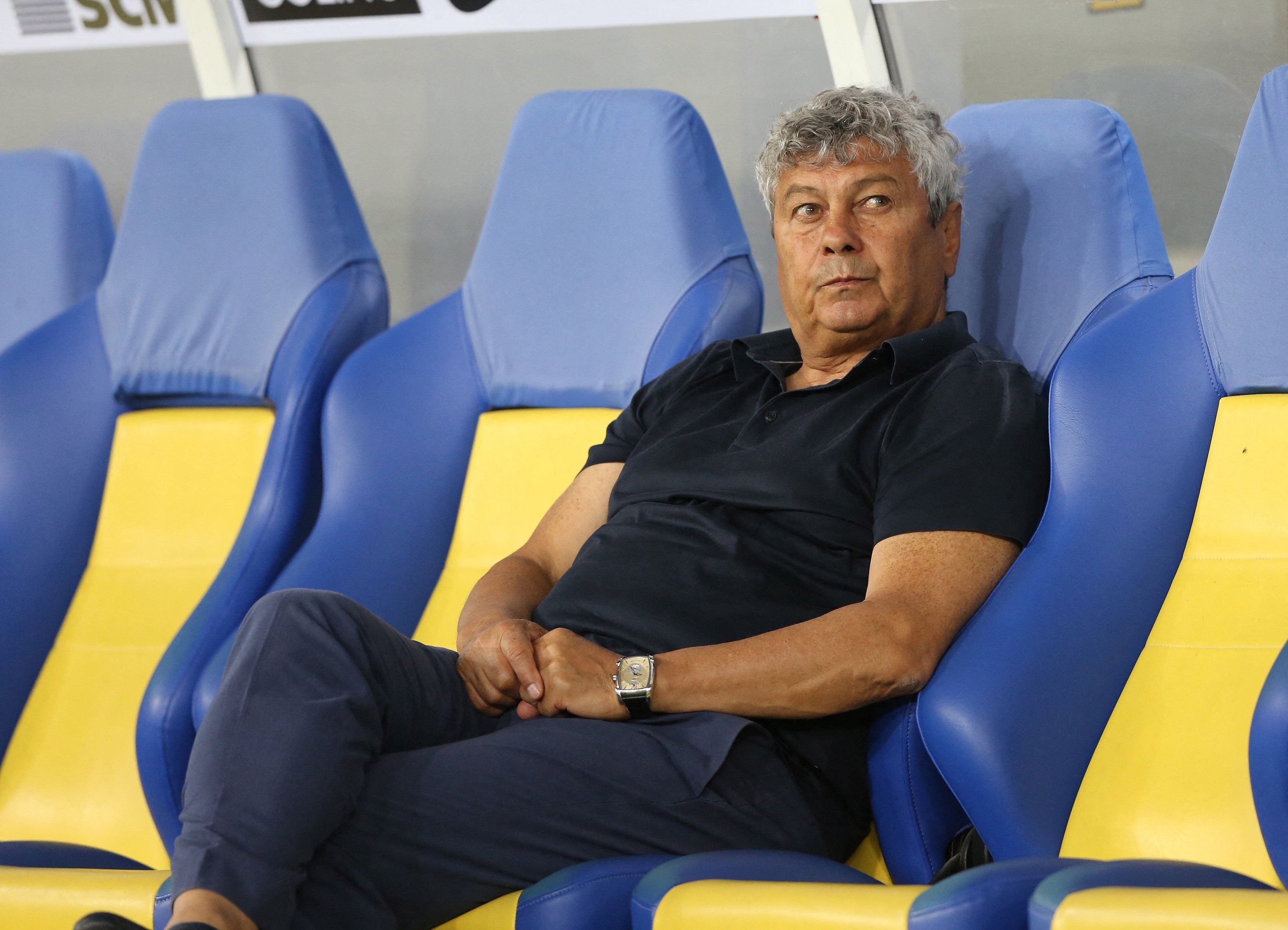 Head coach Mircea Lucesku of Romania