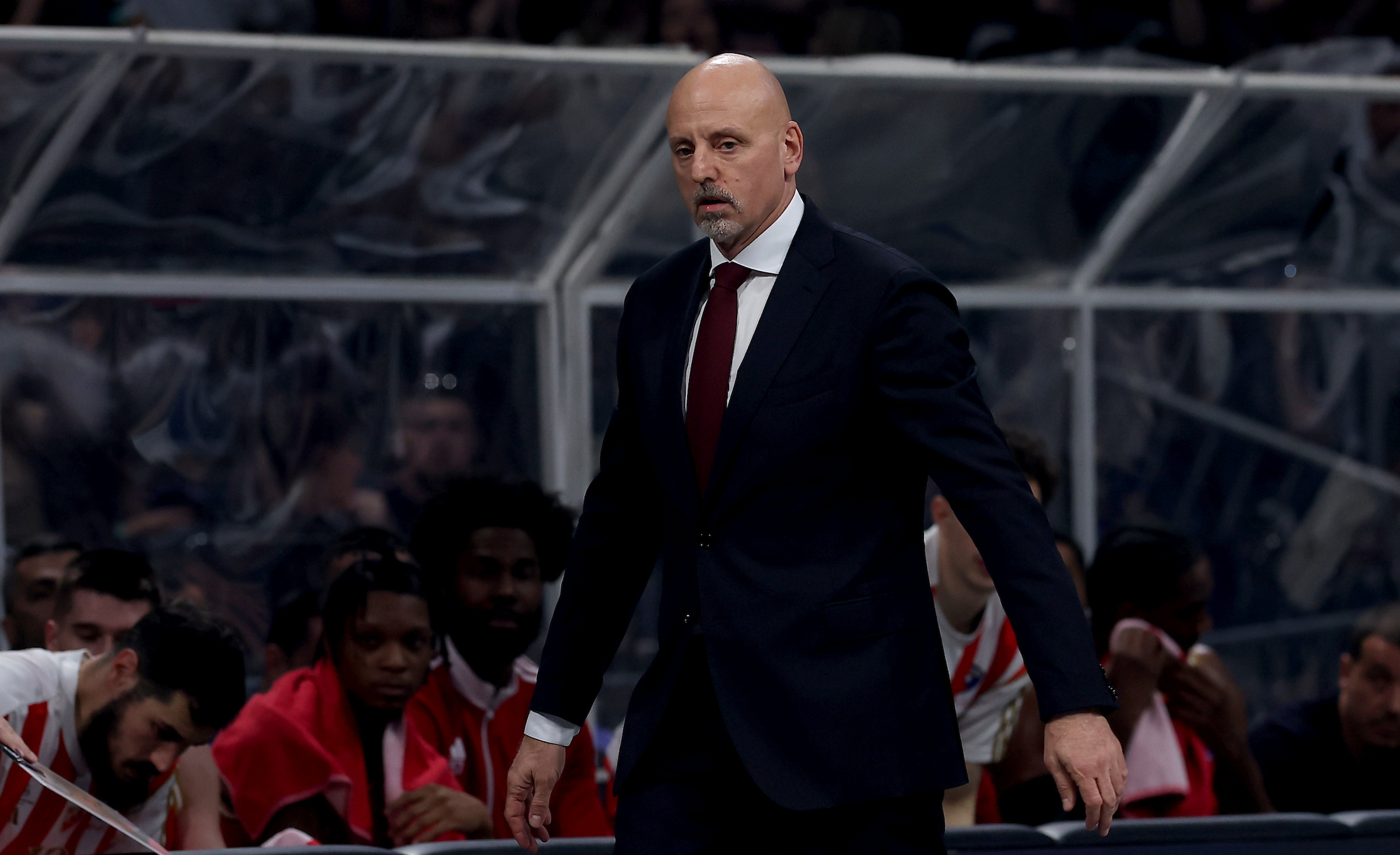 Belgrade, Serbia. 19th April, 2026. Head Coach of Crvena Zvezda Sasa Obradovic