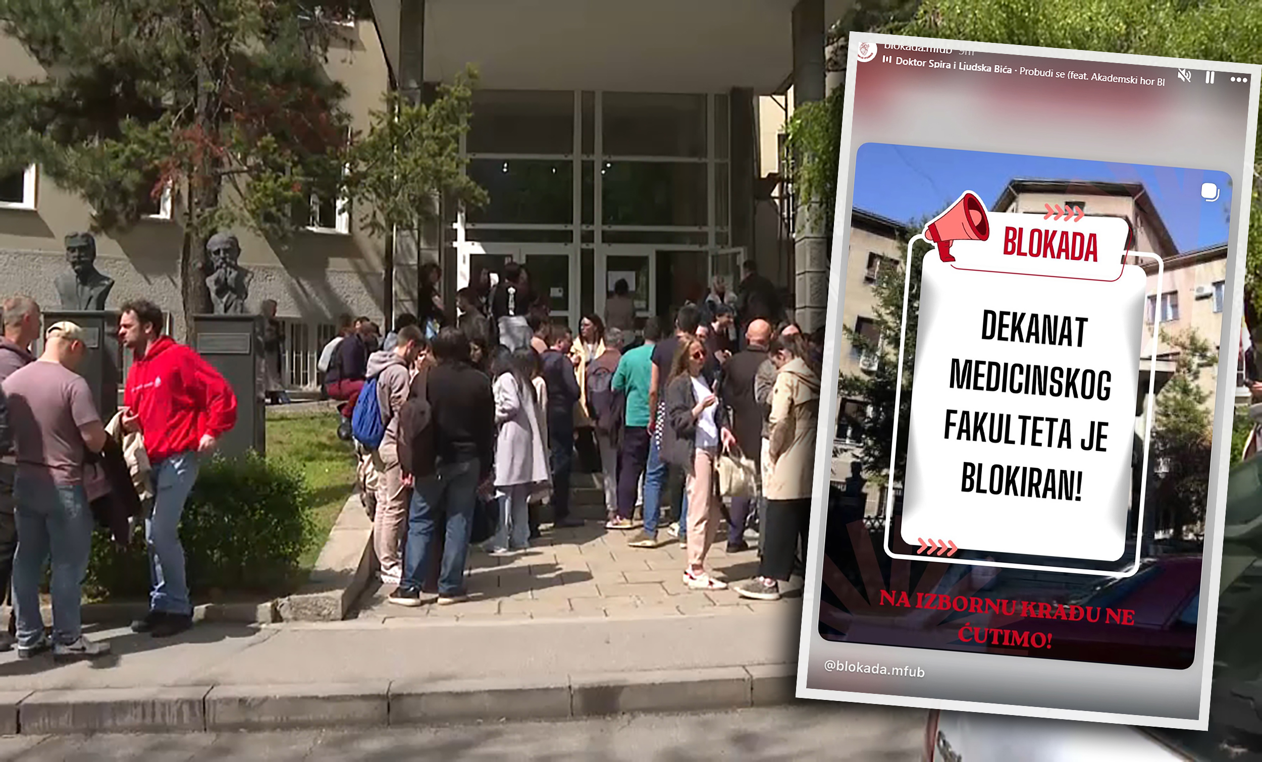 medicinski fakultet blokada dekanata