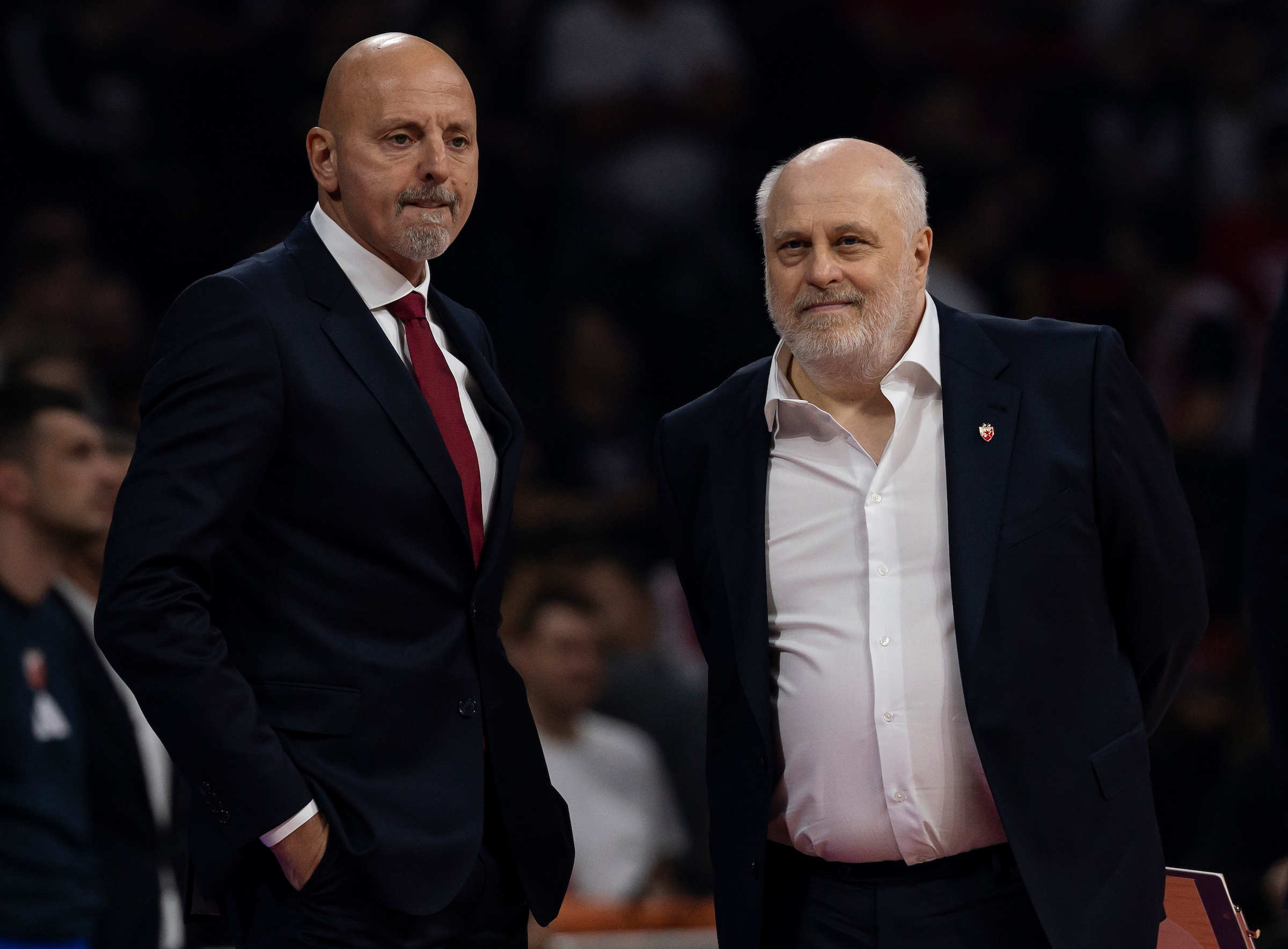 Sasa Obradovic, Head Coach of Crvena Zvezda Belgrade and Milan Minic