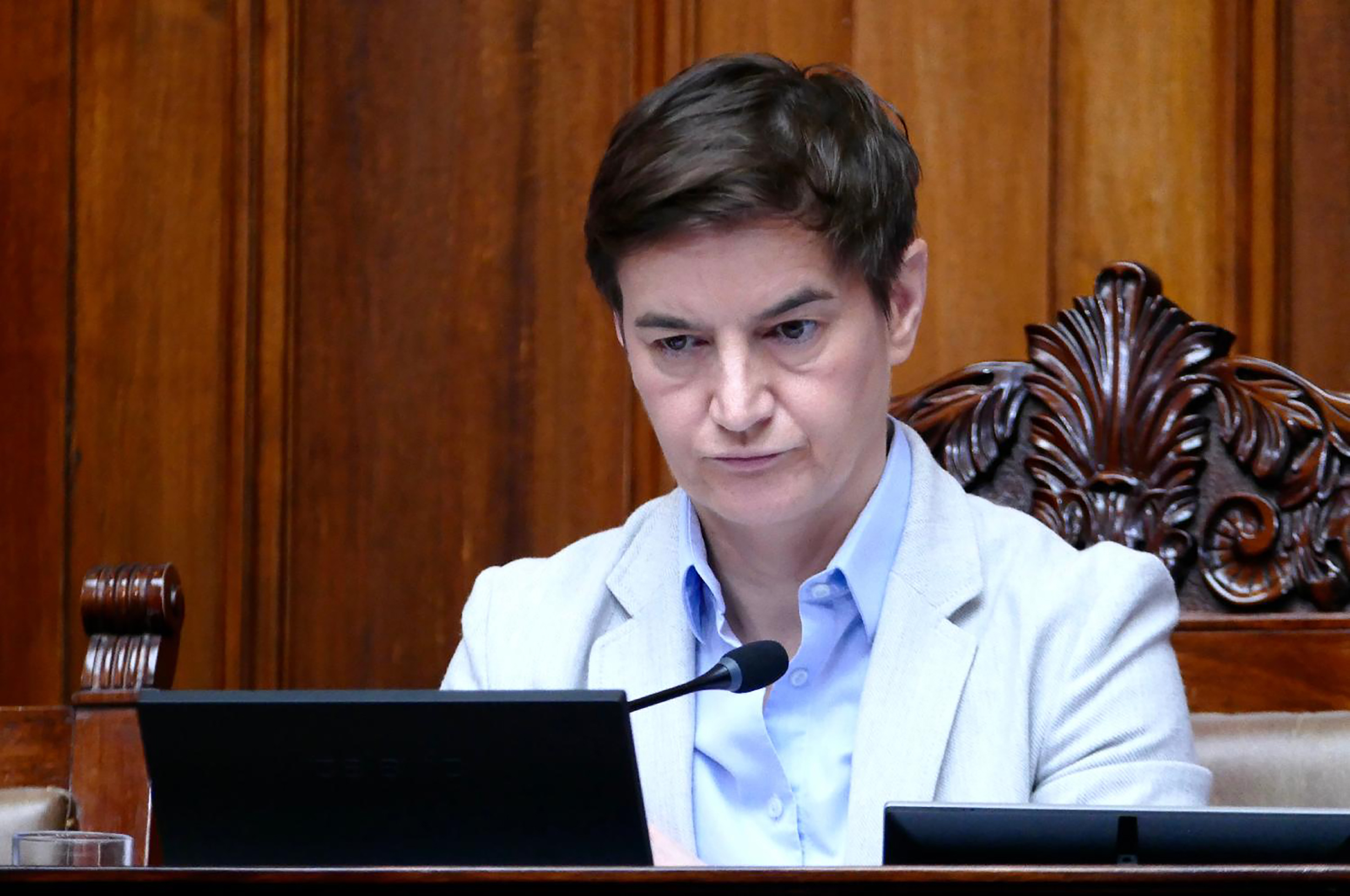 Mesto: BeogradDatum: Wed Apr 22 10:42:16 CEST 2026Dogadjaj: POLITIKA - nastavak sednice Skupštine SrbijeFotoreporter: Ognjen StevanovićLičnosti: Ana BrnabićIzvor: FoNet