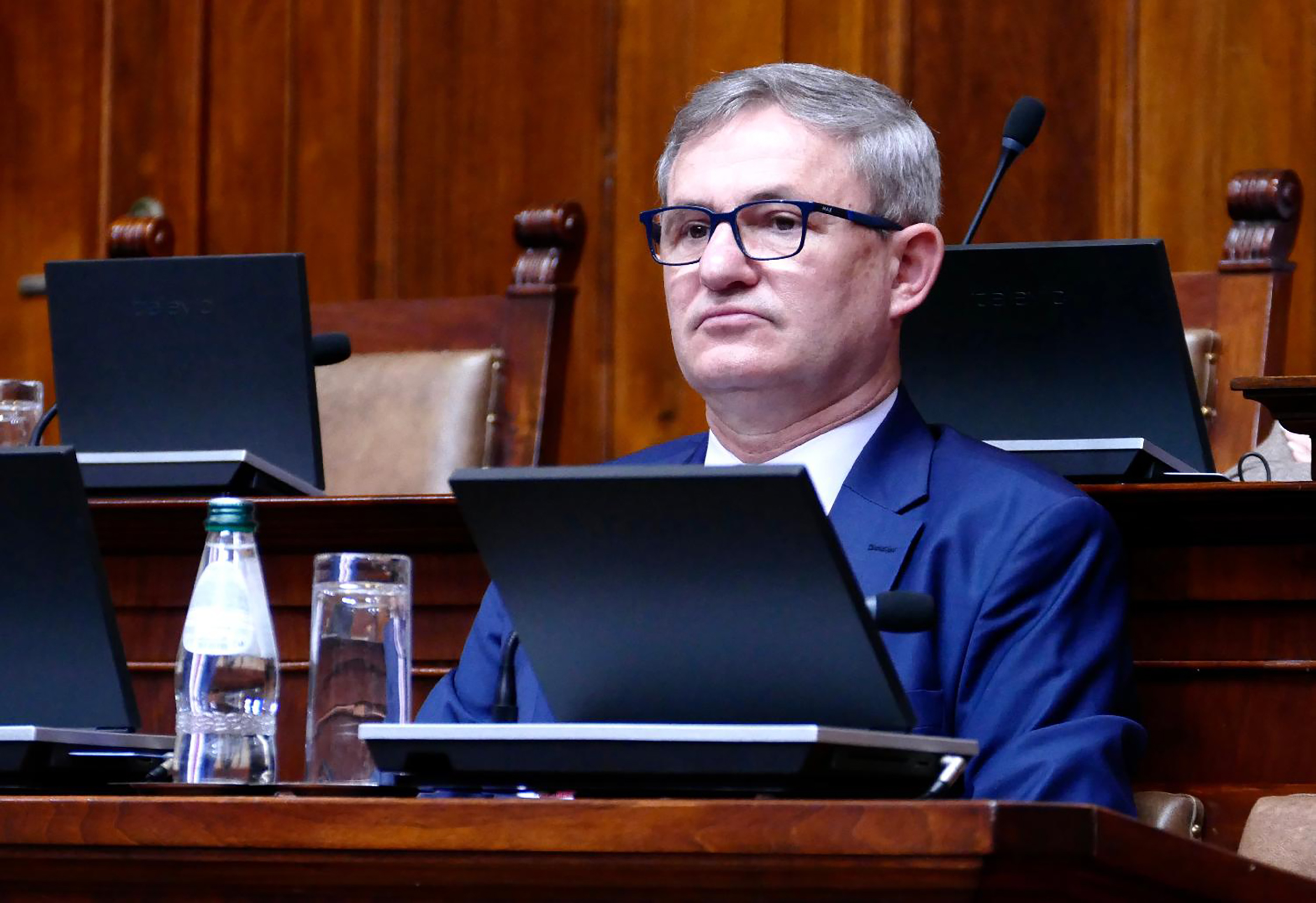 Mesto: BeogradDatum: Wed Apr 22 10:40:46 CEST 2026Dogadjaj: POLITIKA - nastavak sednice Skupštine SrbijeFotoreporter: Ognjen StevanovićLičnosti: Dragan GlamočićIzvor: FoNet