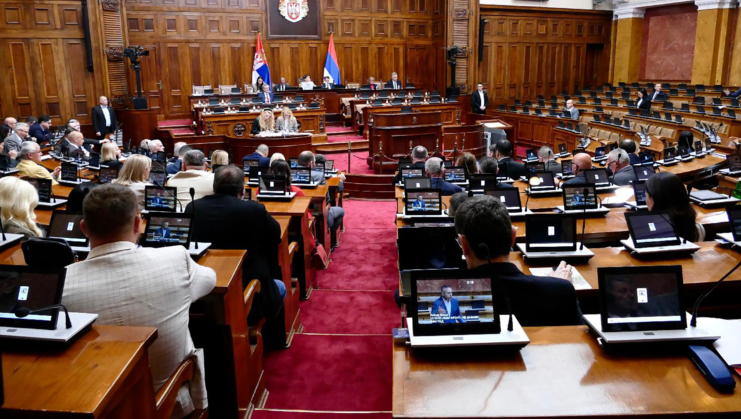 Mesto: BeogradDatum: Wed Apr 22 10:39:18 CEST 2026Dogadjaj: POLITIKA - nastavak sednice Skupštine SrbijeFotoreporter: Ognjen StevanovićIzvor: FoNet