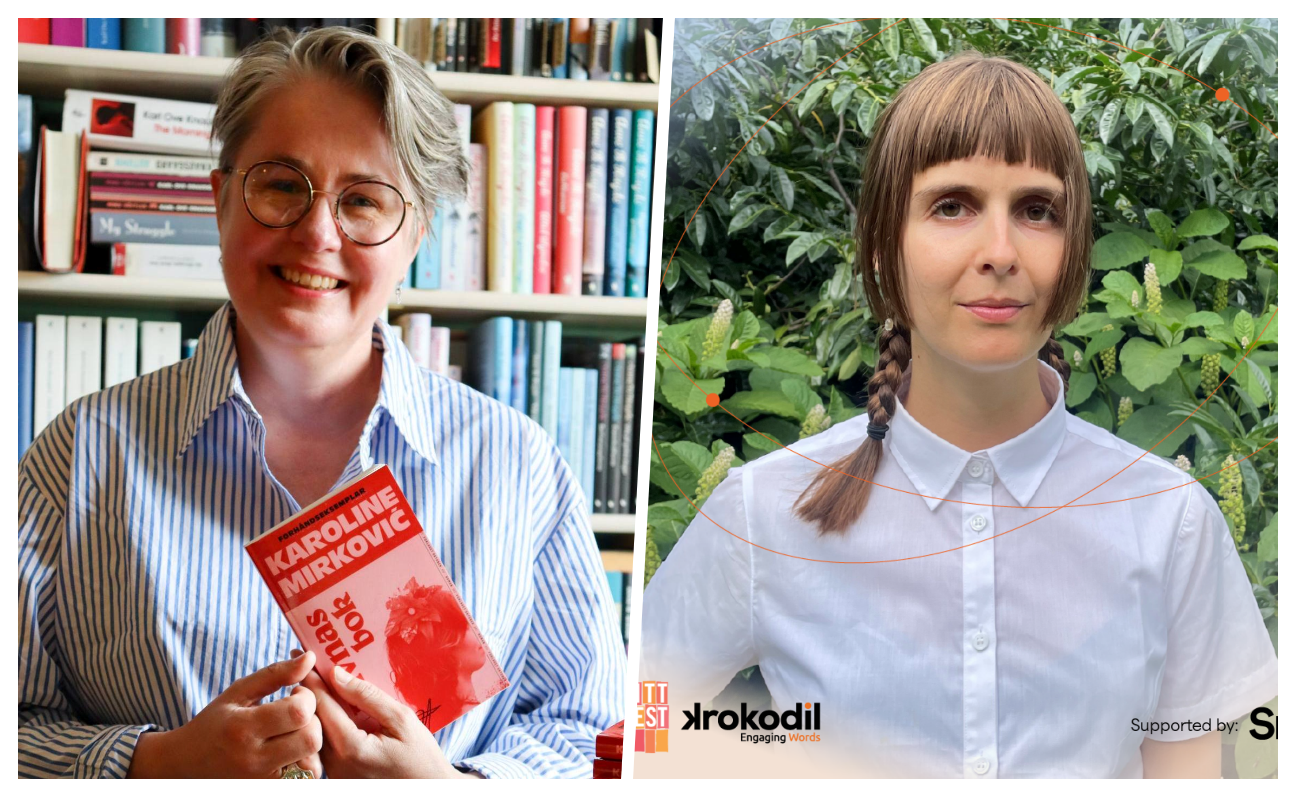 Književno veče u KROKODIL u, Karoline Mirkovic, Lejla Cato kombo