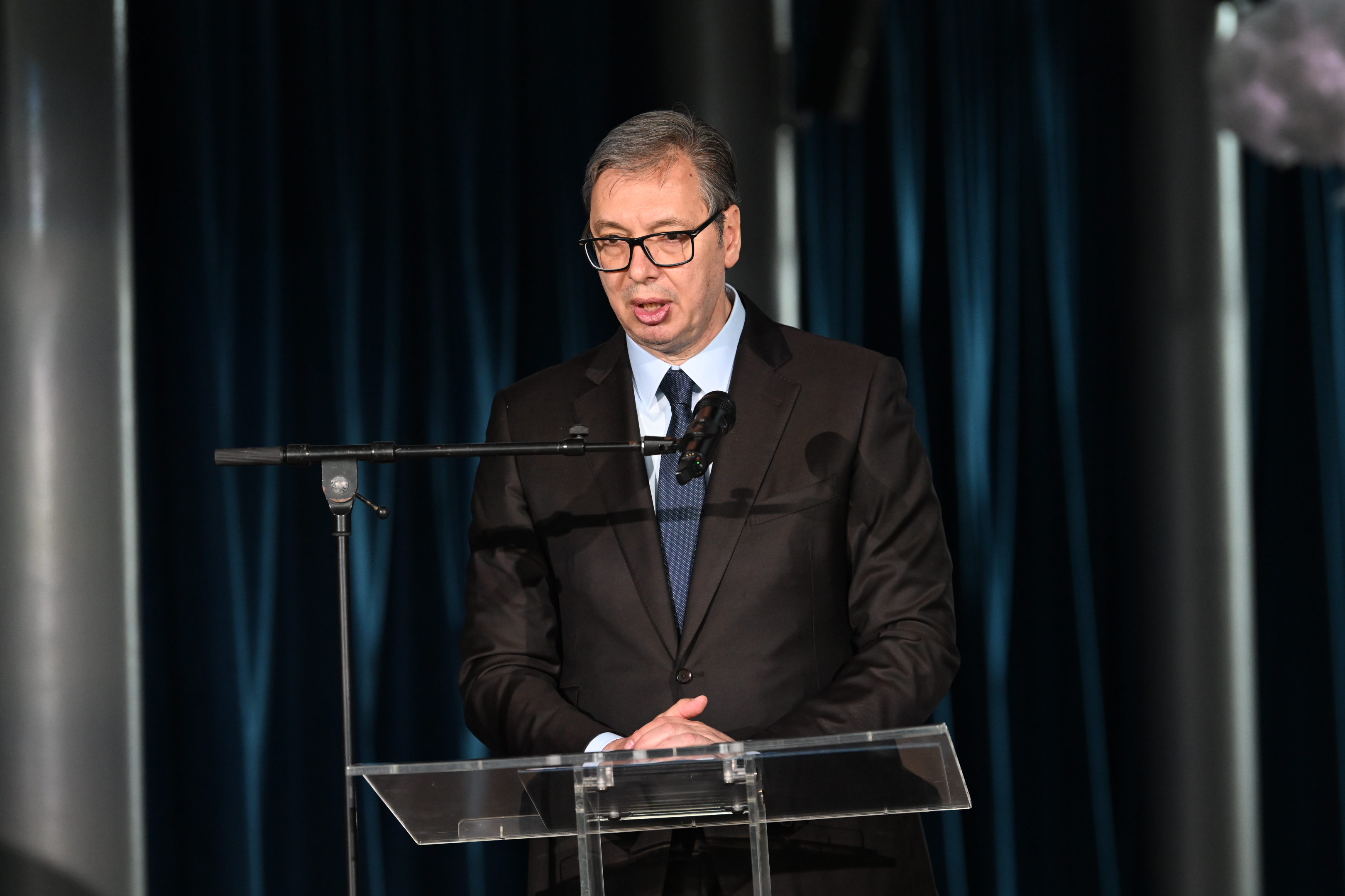 Beograd 23.04.2026. Aleksandar Vučić, otvaranje vidikovca na kuli beograd beograd na vodi, vidikovac