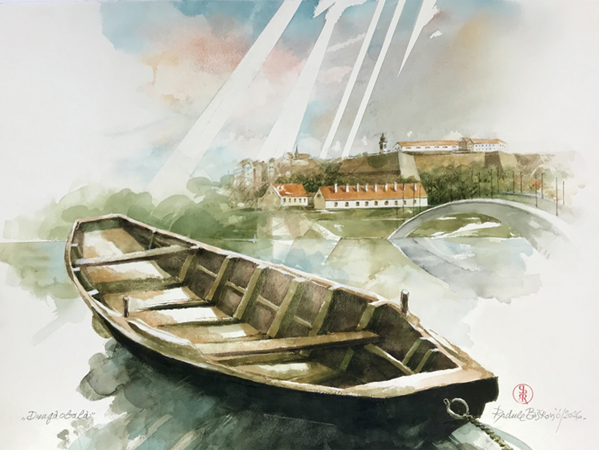 Radule Bošković Izložba akvarela, Druga obala.jpg