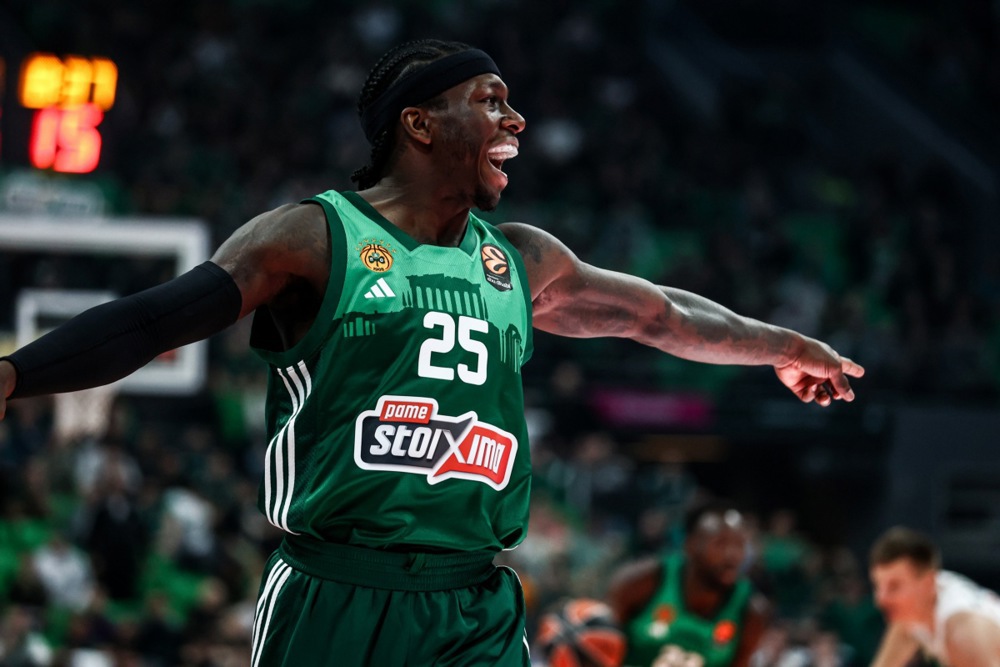 epa12815311 Panathinaikos' Kendrick Nunn