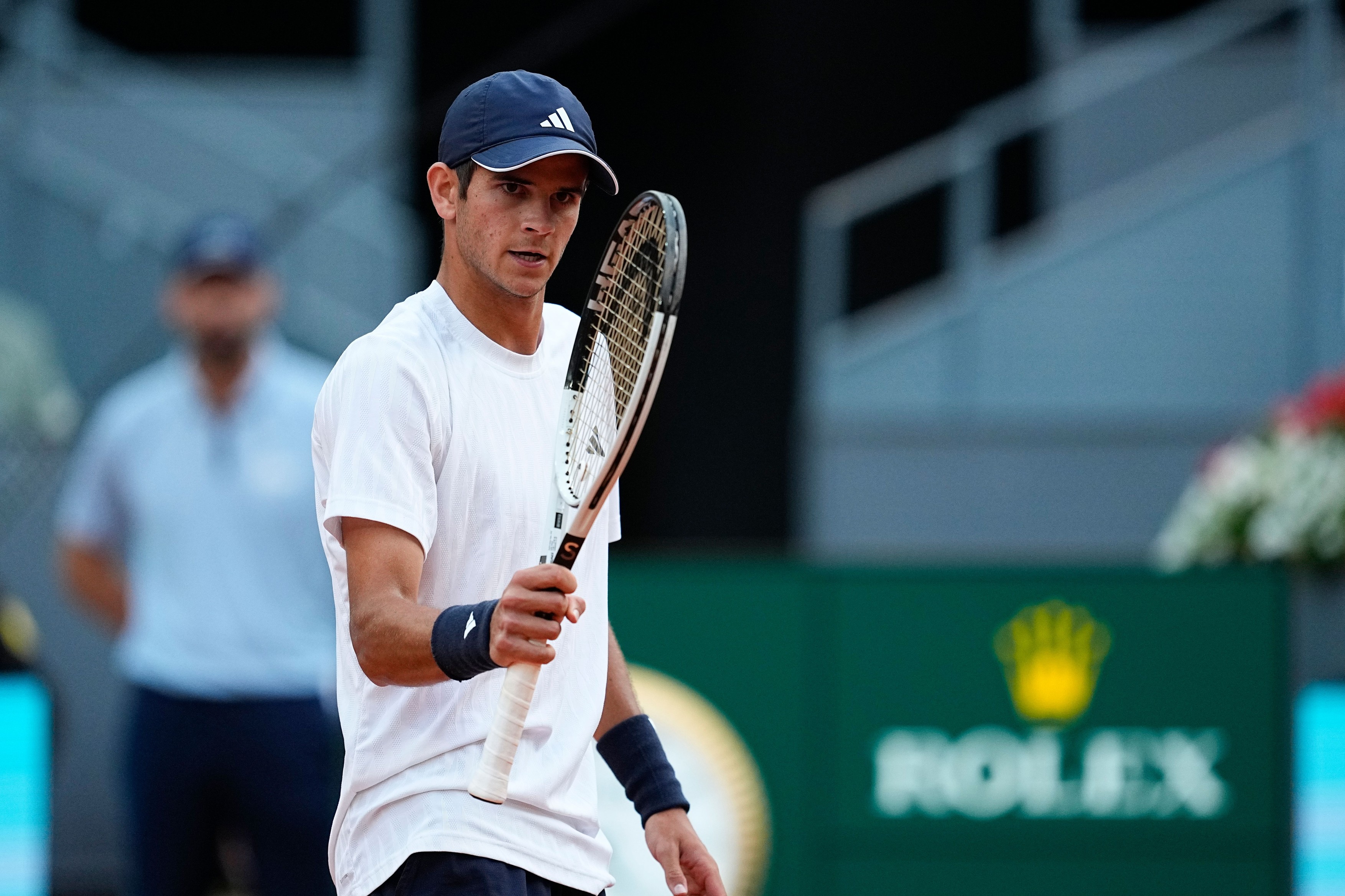 Rafael Jodar of Spain plays against Alex de Minaur of Australia