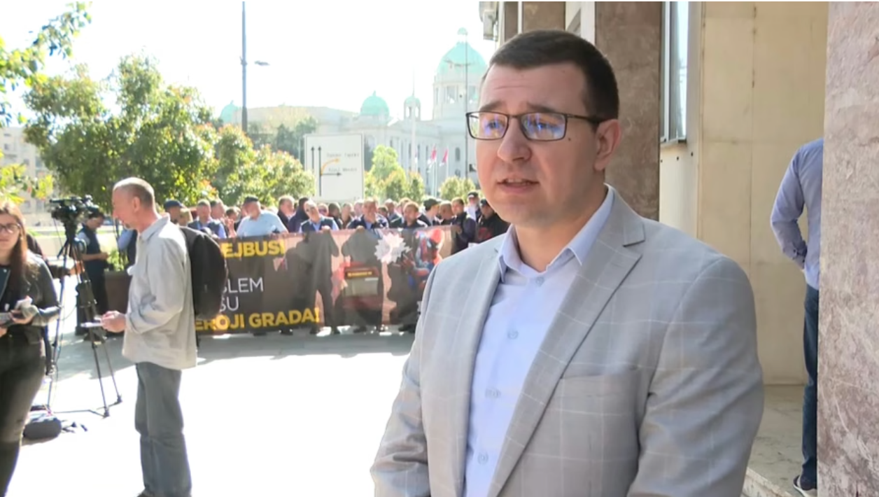 Ivan Banković iz sindikata GSP "Centar"