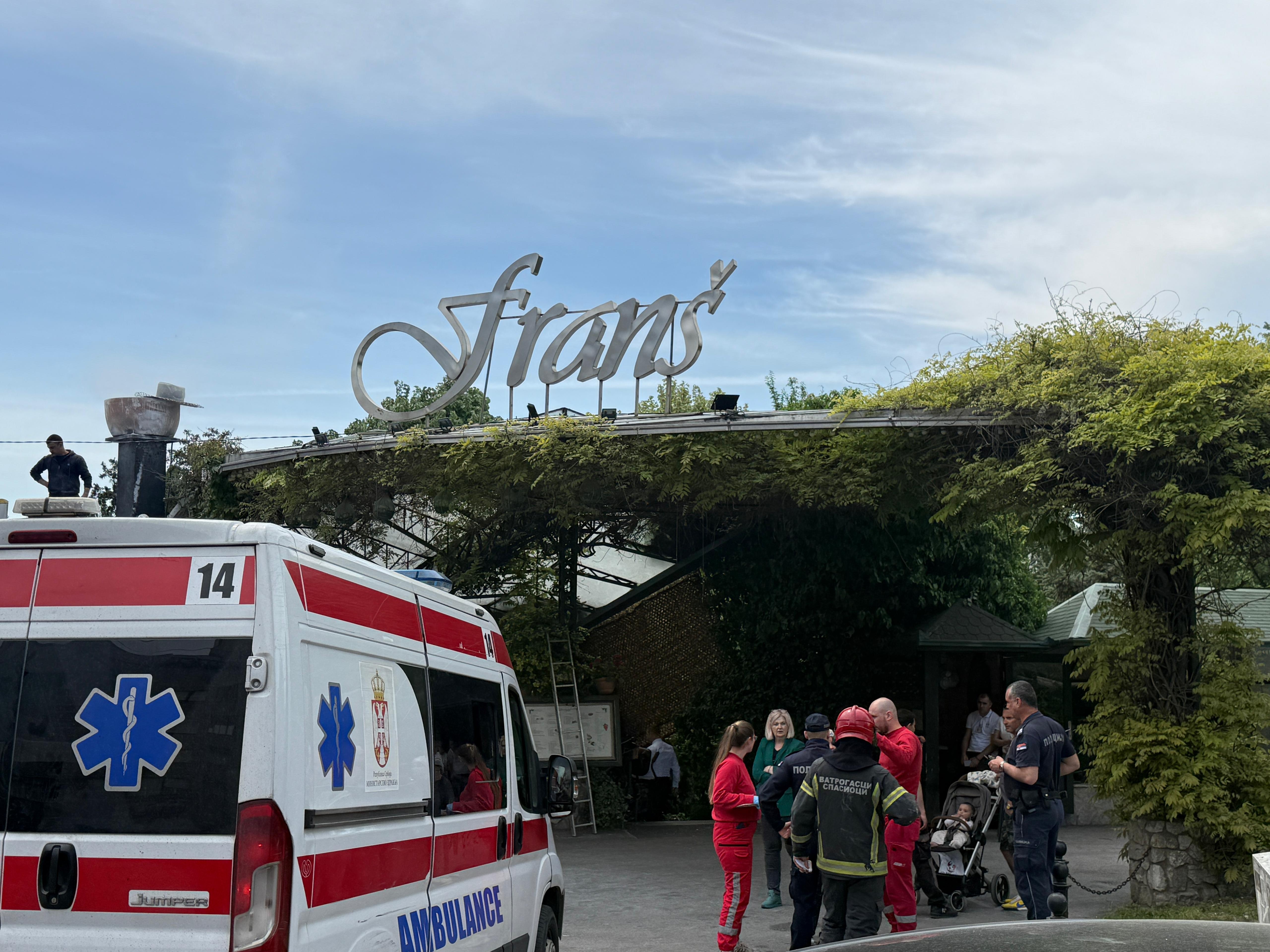 požar Franš restoran