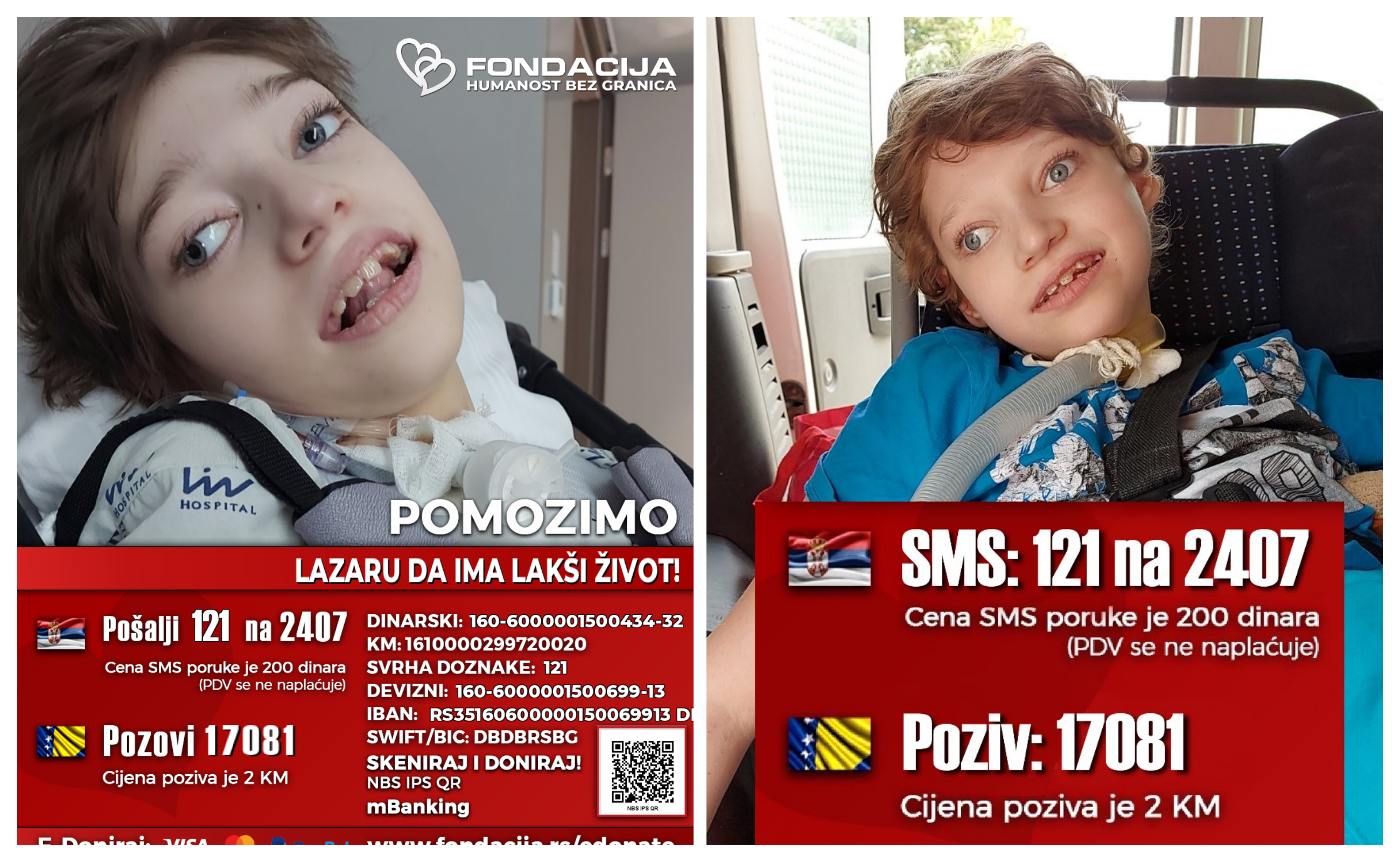 Lazar Lazarević, FONDACIJA – humanost bez granica,  121 na 2407