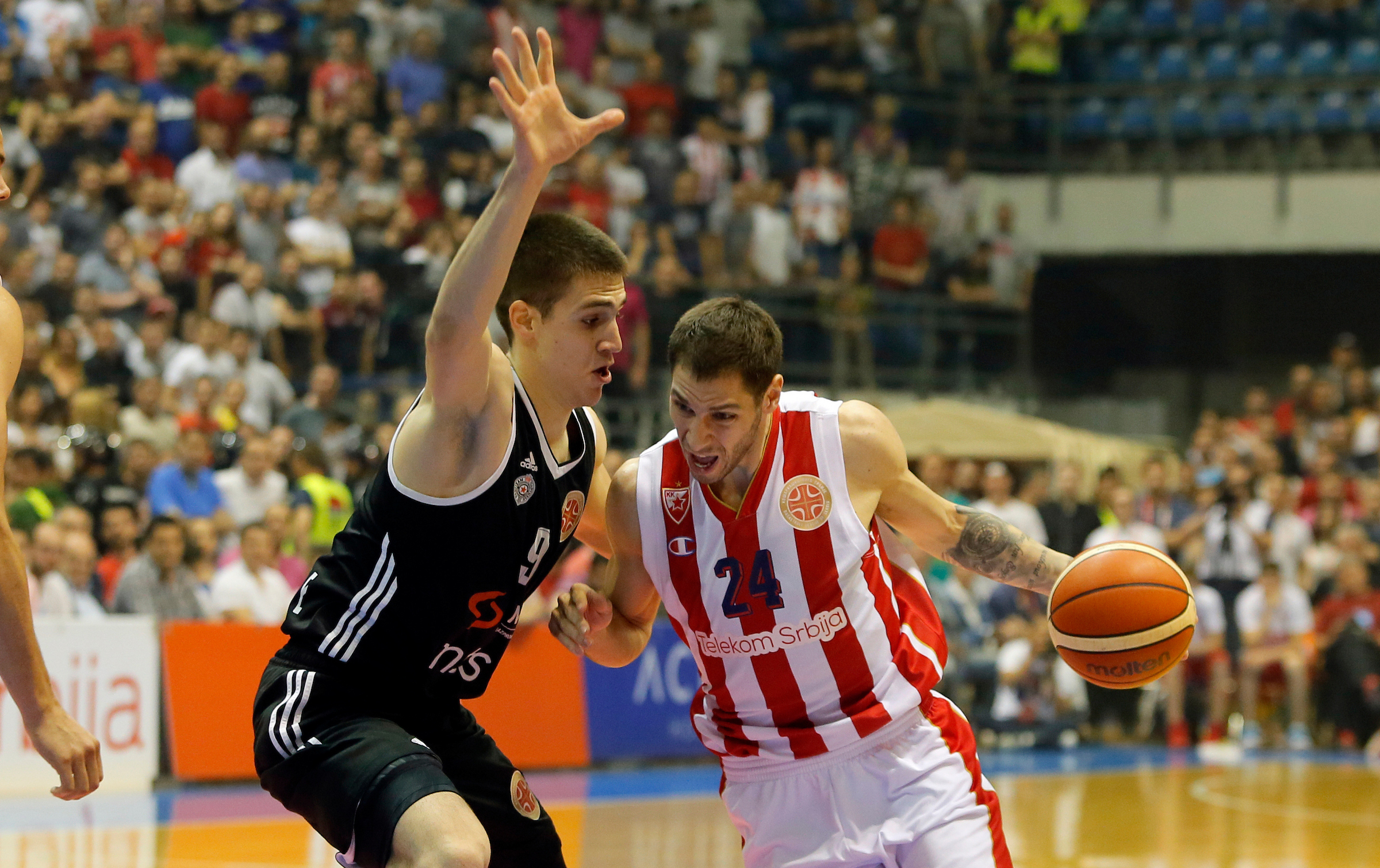 Vanja Marinkovic Stefan Jovic Crvena Zvezda - Partizan, KLS Kosarkaska Liga Srbije Finale treca utakmica  7.6.1016. JUN 7. 2016. (credit image & photo: Pedja Milosavljevic / STARSPORT)