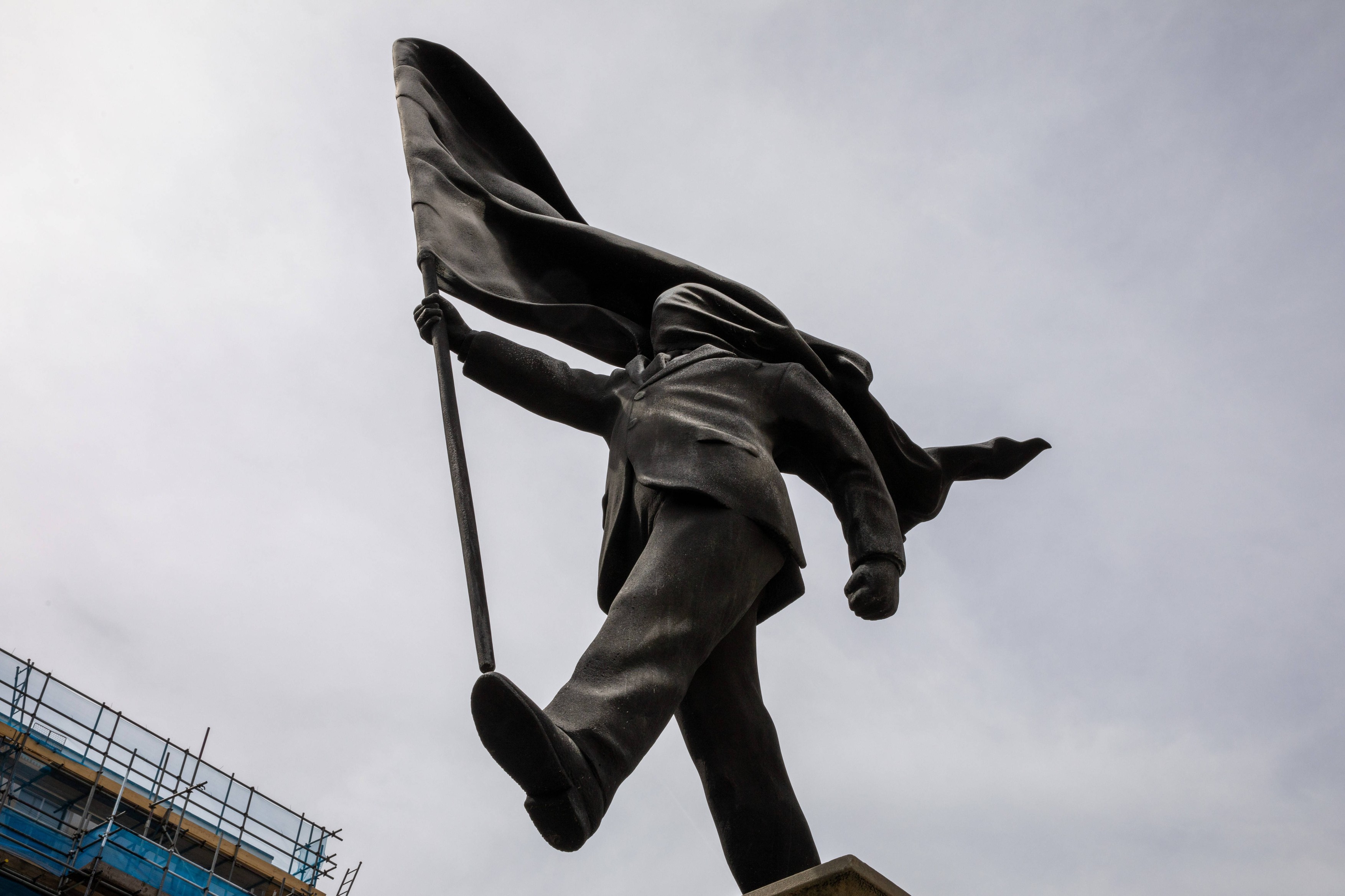 A suspected Banksy art work that appeared overnight in Central London.