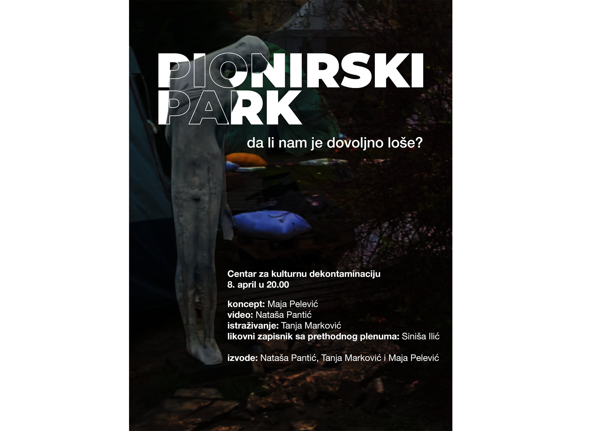 Najava događaja - Šta je za nas Pionirski park? Click to teach The United Media Group Mail this conversation is important PP MART IG vizual.png