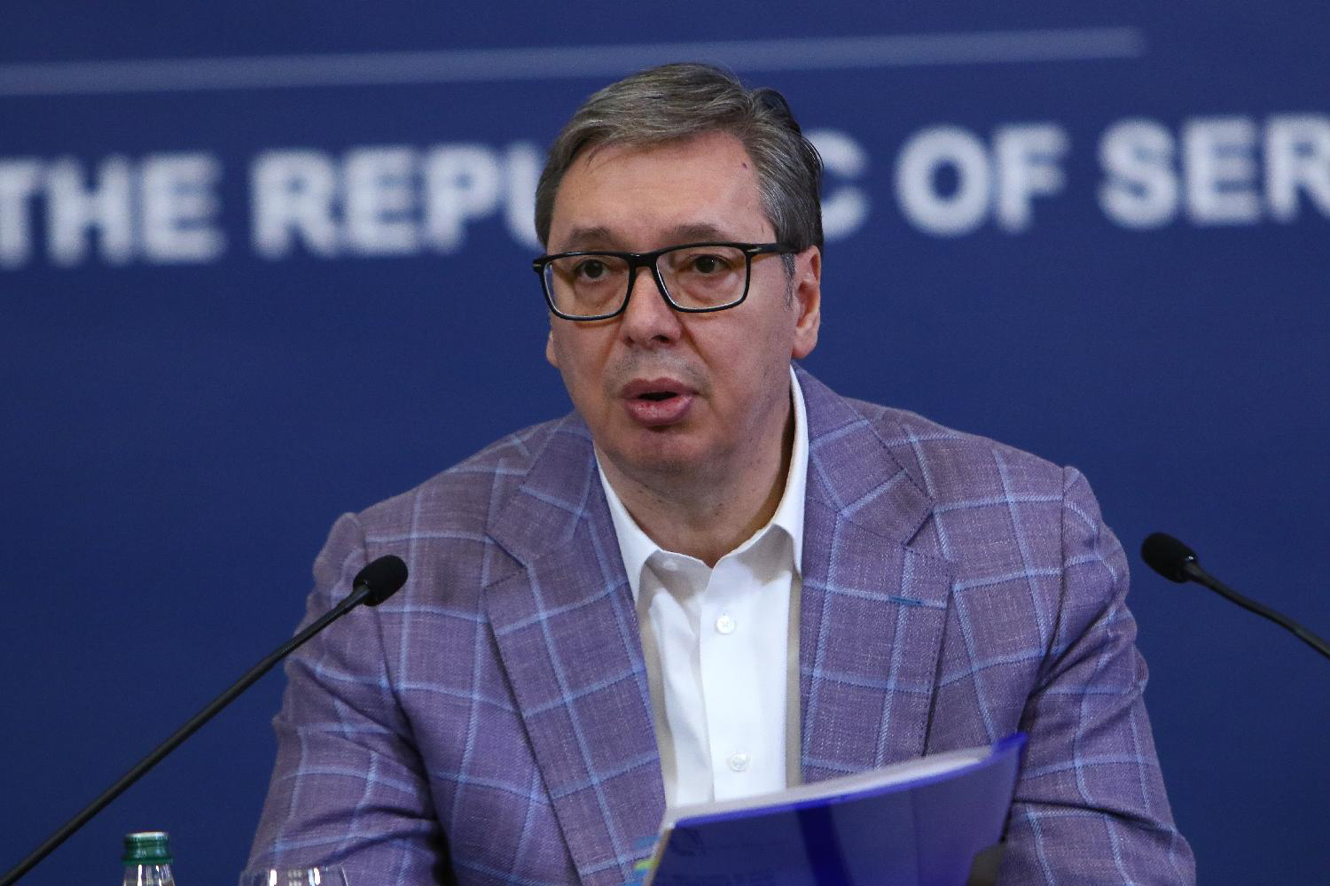 Mesto: BeogradDatum: Tue Apr 07 13:32:16 CEST 2026Dogadjaj: POLITIKA - konferencija za medije predsednika Srbije Aleksandra VučićaFotoreporter: Milica VučkovićLičnosti: Aleksandar VučićIzvor: FoNet